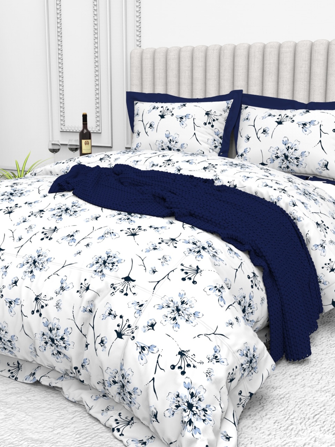 THE WHITE MOSS Tuscan summer Floral Cotton 250 TC King Bedsheet with 2 Pillow Covers
THE WHITE MOSS Tuscan summer Floral Cotton 250 TC King Bedsheet with 2 Pillow Covers