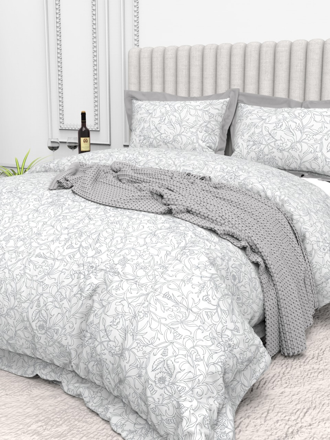 THE WHITE MOSS Tuscan summer Floral Cotton 250 TC King Bedsheet with 2 Pillow Covers
THE WHITE MOSS Tuscan summer Floral Cotton 250 TC King Bedsheet with 2 Pillow Covers