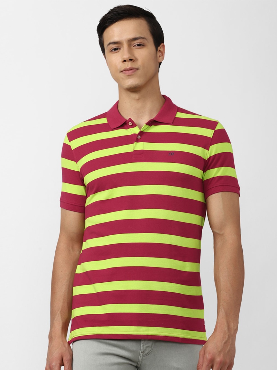 Peter England Casuals Men Maroon & Yellow Printed Polo Collar Slim Fit Cotton T-shirt
Peter England Casuals Men Maroon & Yellow Printed Polo Collar Slim Fit Cotton T-shirt