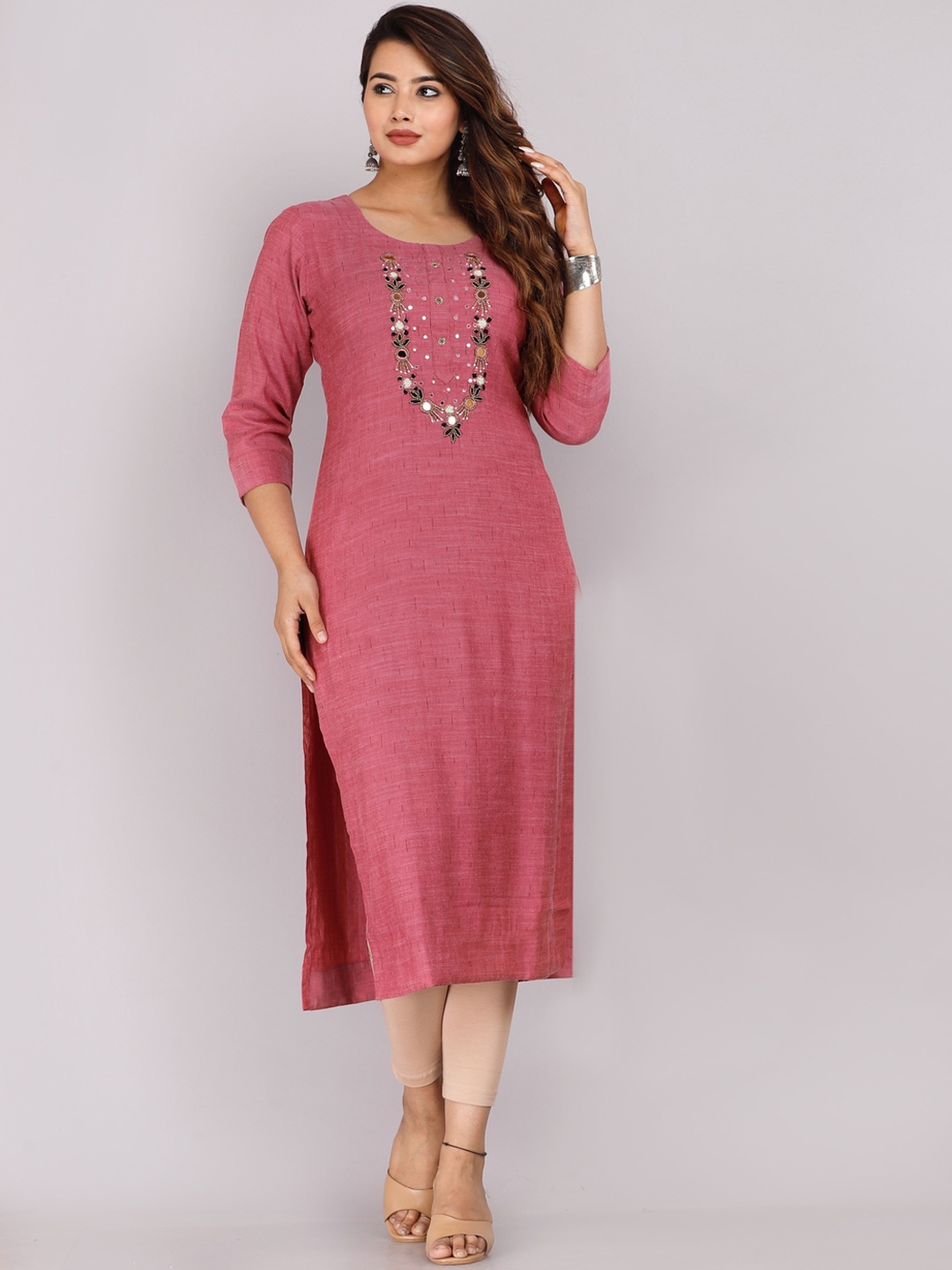 KALINI Women Pink Kurta