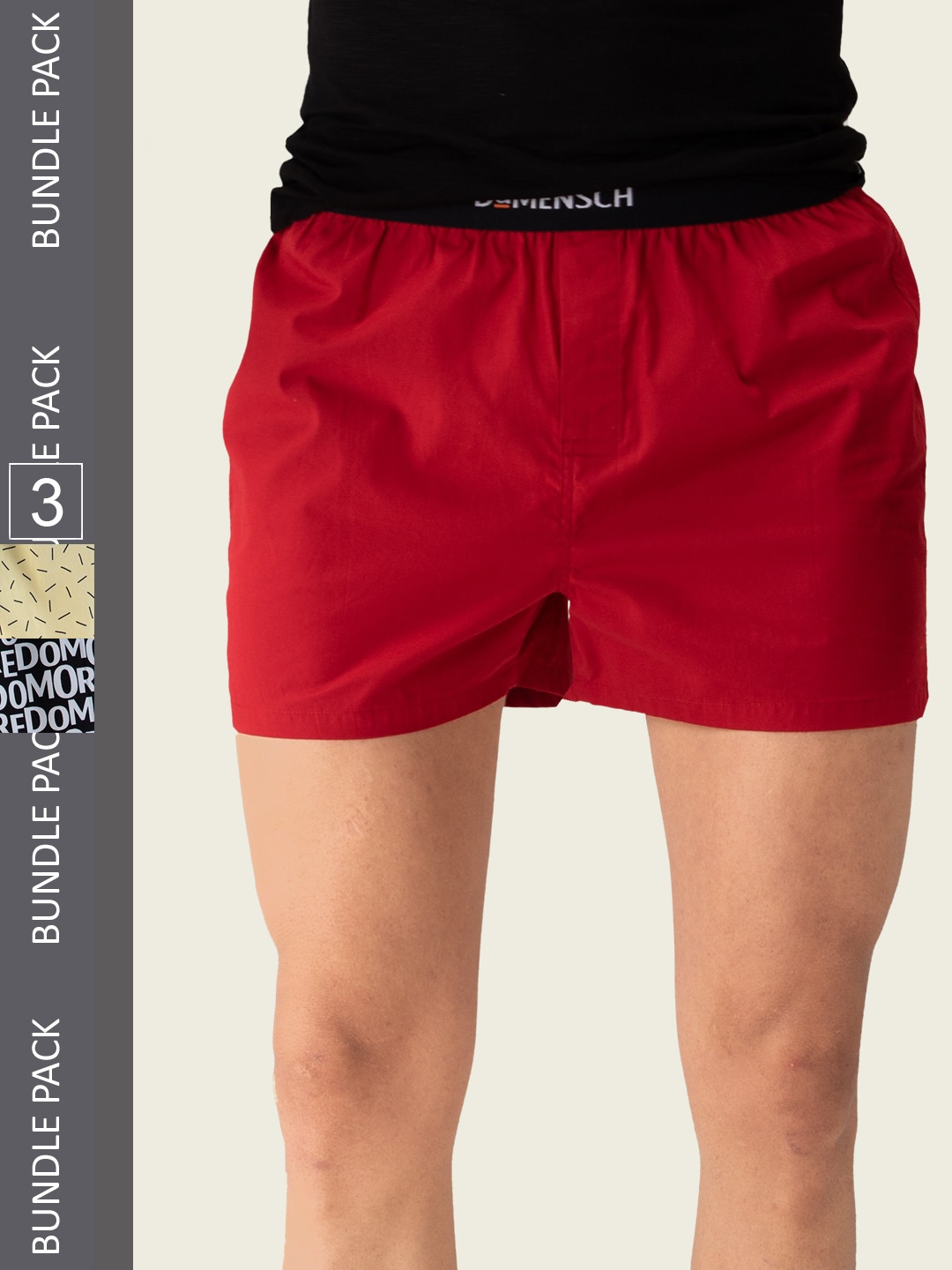 DAMENSCH Men Pack of 3 Assorted Ultra-Light Cotton Boxers- DAM-MIX-SBX-CE-LOW-ABY-DMB, Red
DAMENSCH Men Pack of 3 Assorted Ultra-Light Cotton Boxers- DAM-MIX-SBX-CE-LOW-ABY-DMB, Red