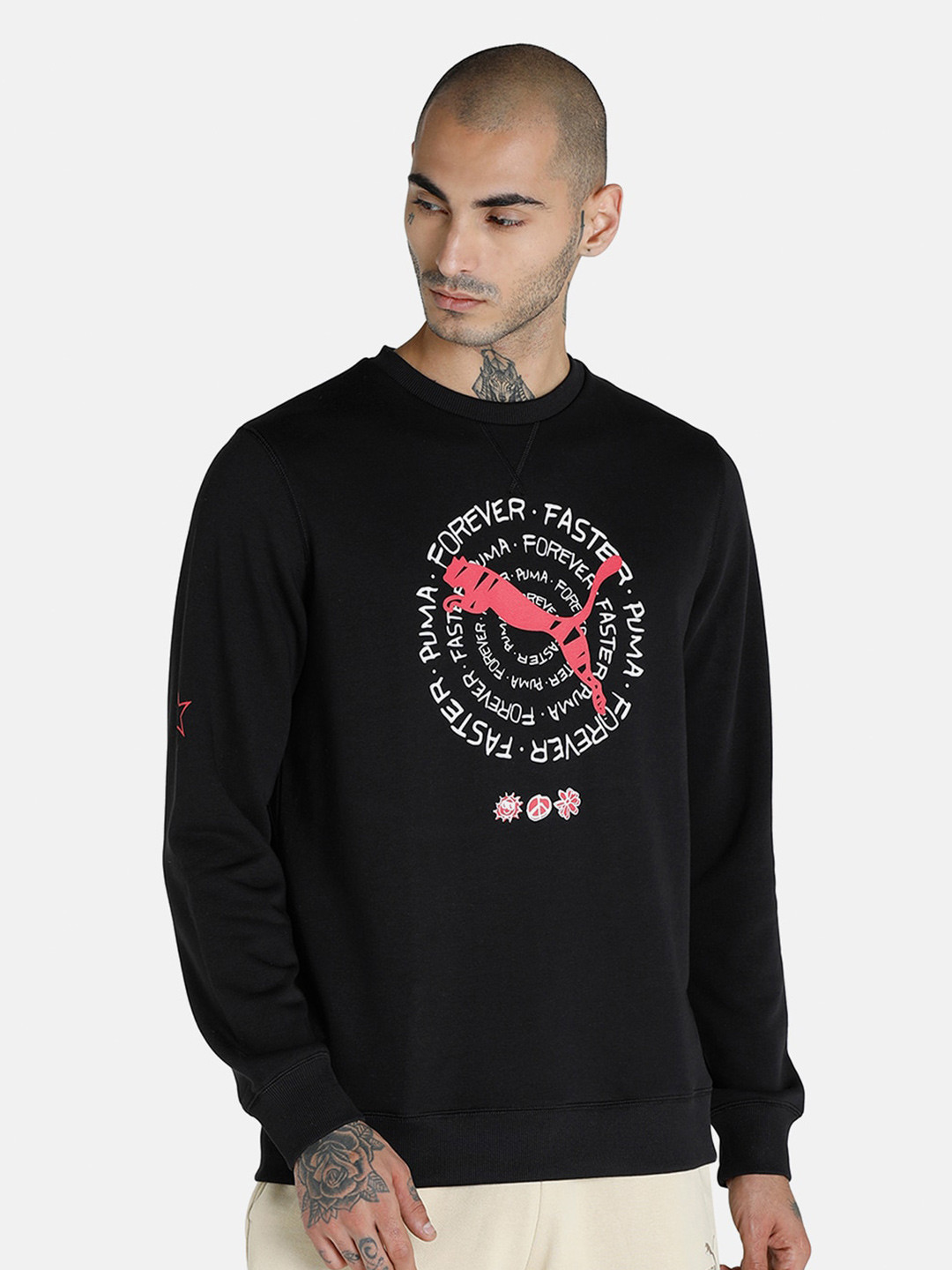 Puma x 1DER Men Black Crew Cotton Sweatshirt
Puma x 1DER Men Black Crew Cotton Sweatshirt