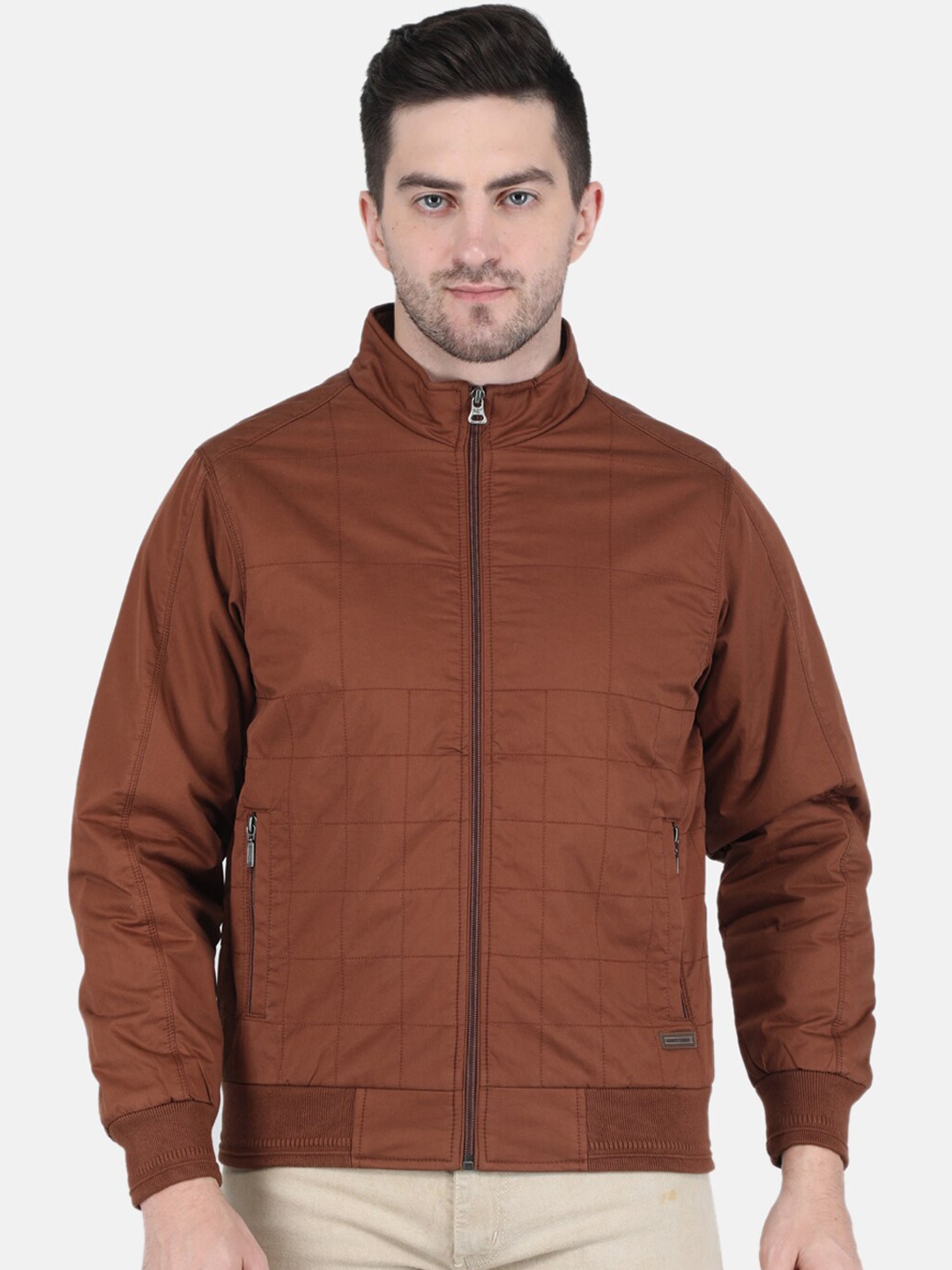 Monte Carlo Men Brown Bomber Jacket
