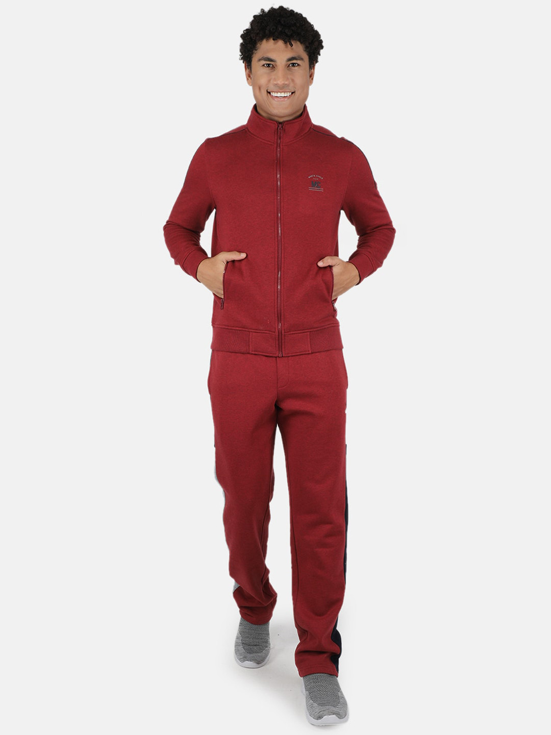 Monte Carlo Men Maroon Solid Cotton Tracksuits
Monte Carlo Men Maroon Solid Cotton Tracksuits