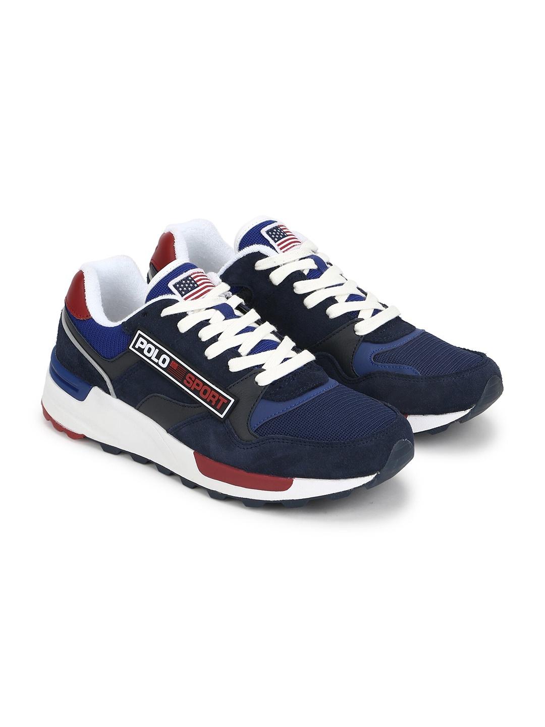 Polo Ralph Lauren Men Navy Blue & White Colourblocked Contrast Trainers Sports Shoes
Polo Ralph Lauren Men Navy Blue & White Colourblocked Contrast Trainers Sports Shoes