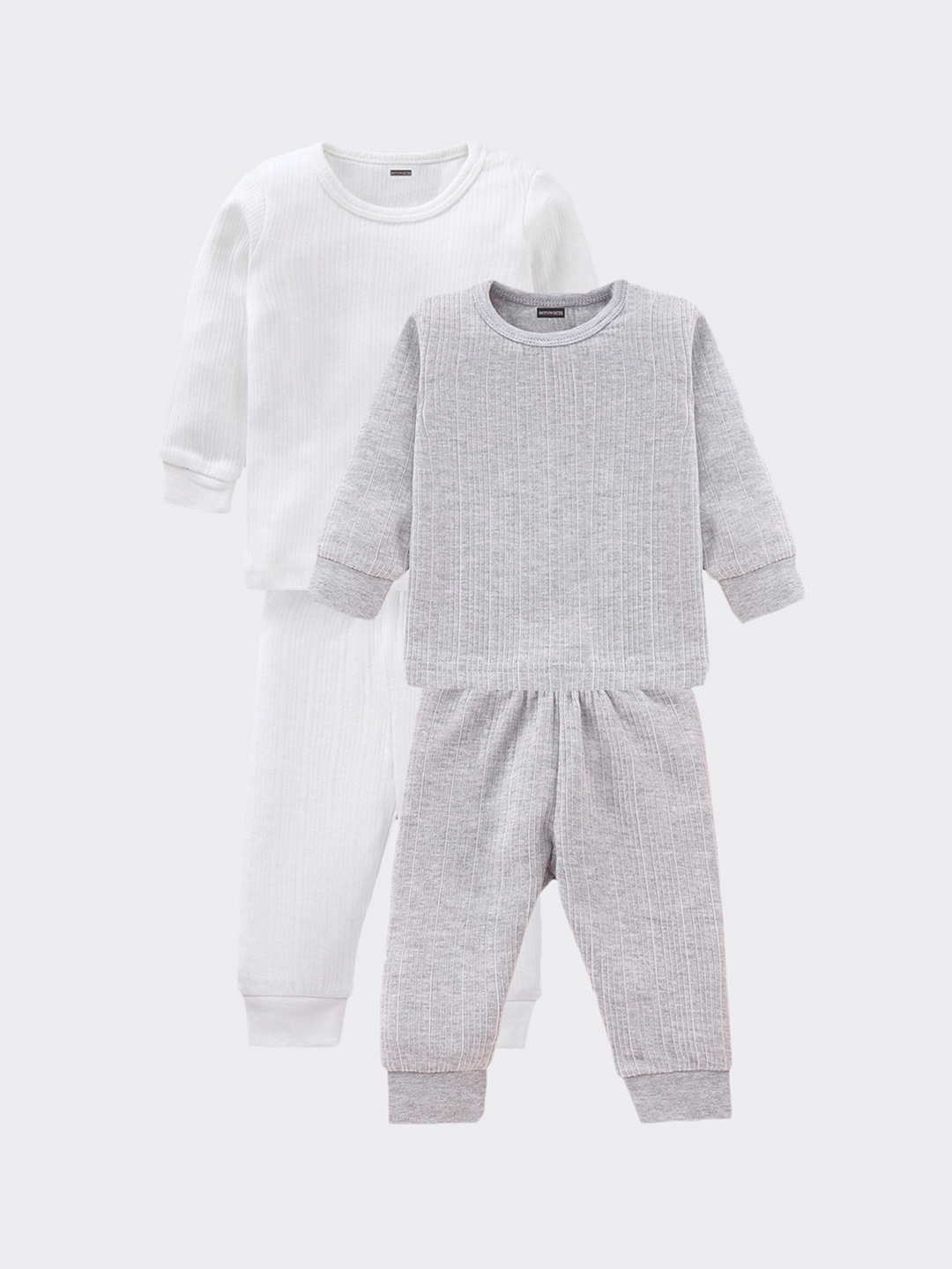 Aerowarm Infants White & Grey Set Of 2 Thermal Set