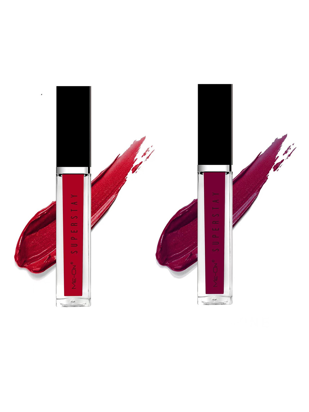 ME-ON Set Of 2 Super Stay Lip Gloss - Rose Petal 08 & Red Wine 12 
ME-ON Set Of 2 Super Stay Lip Gloss - Rose Petal 08 & Red Wine 12