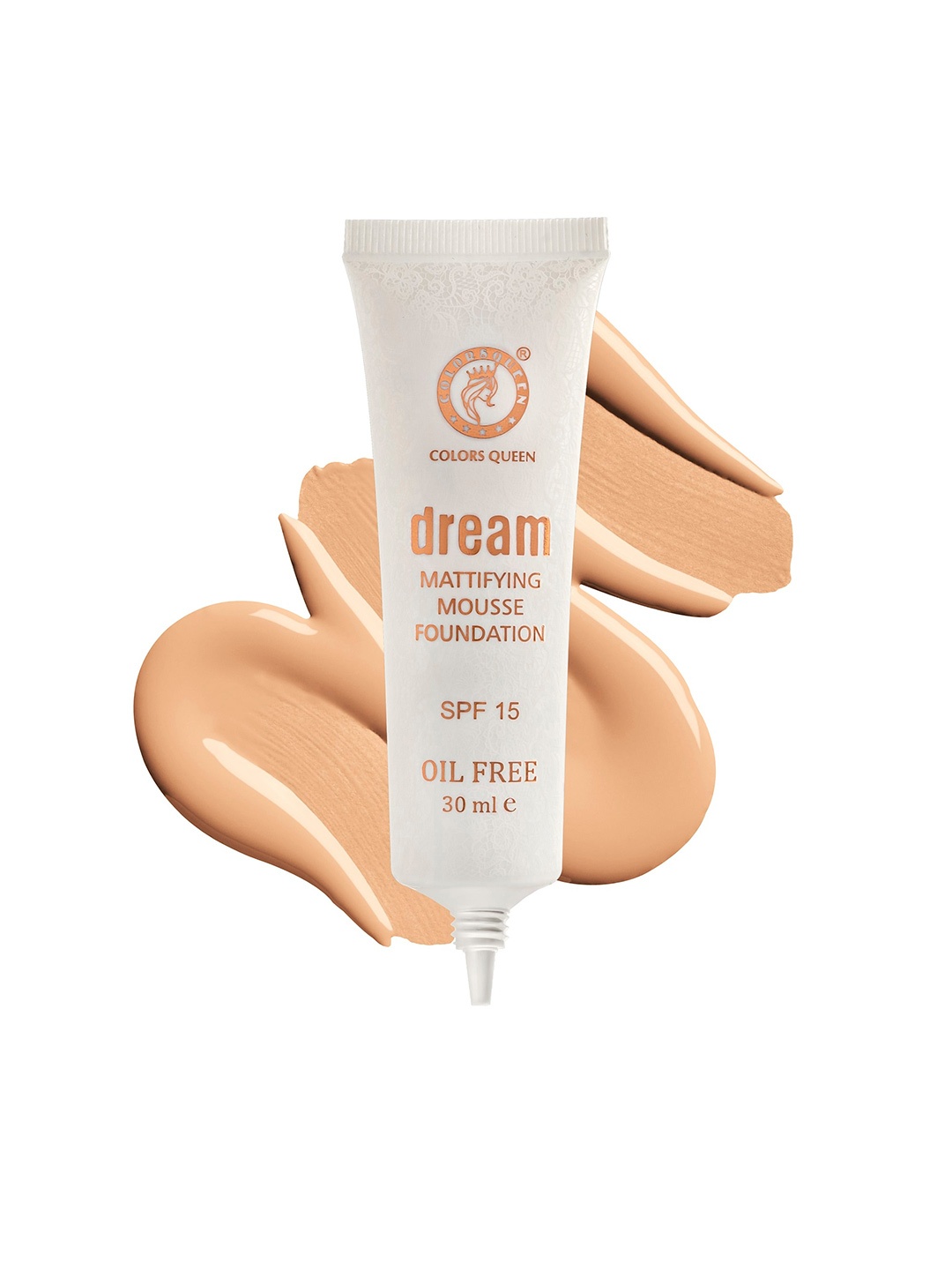 Colors Queen Dream Mattifying SPF 15 Mousse Foundation Cream 30 ml - Sand 04, Beige
Colors Queen Dream Mattifying SPF 15 Mousse Foundation Cream 30 ml - Sand 04, Beige