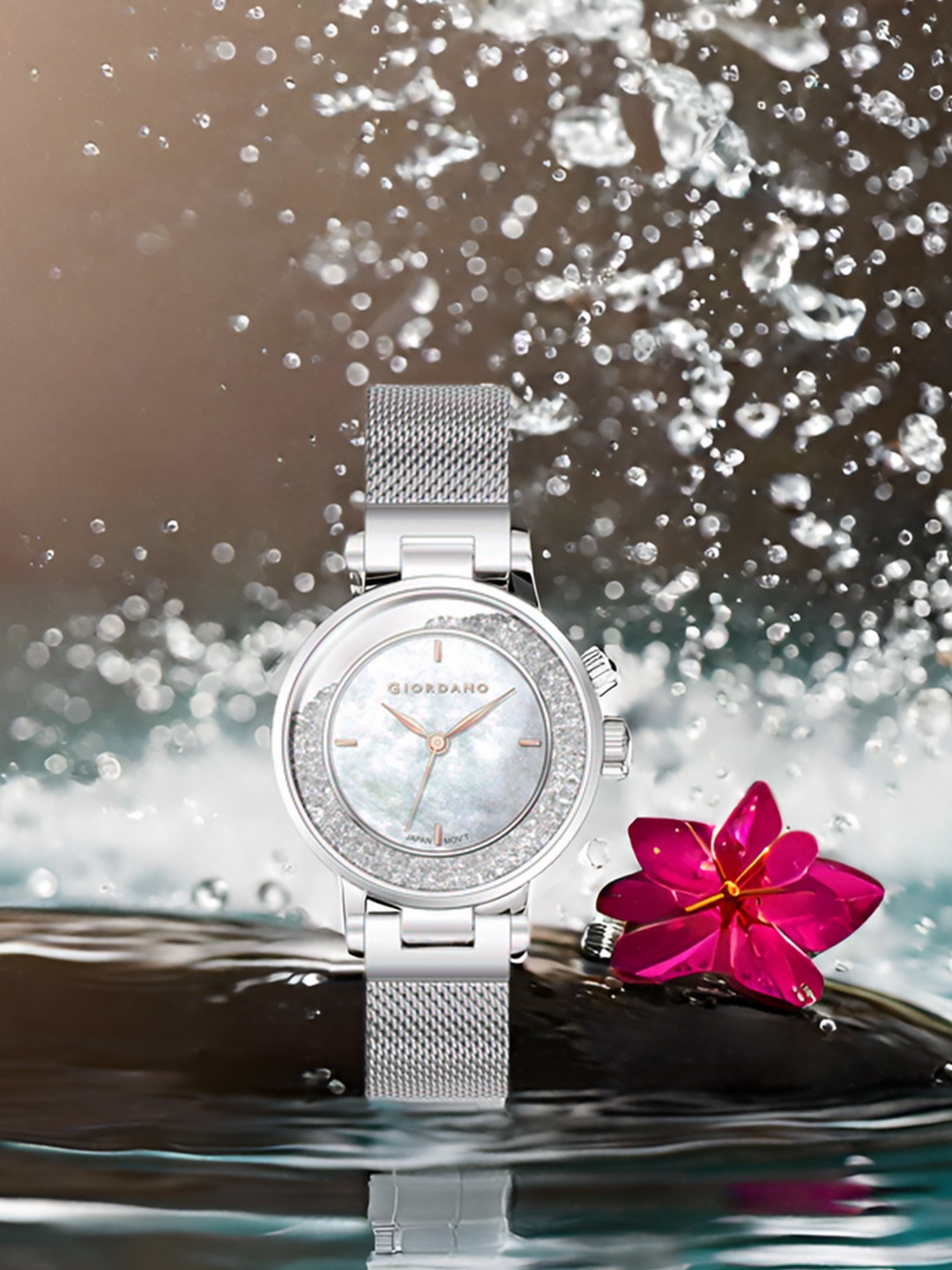 GIORDANO Women Embellished Dial & Bracelet Style Straps Analogue Watch GD-2105-11, Silver
GIORDANO Women Embellished Dial & Bracelet Style Straps Analogue Watch GD-2105-11, Silver