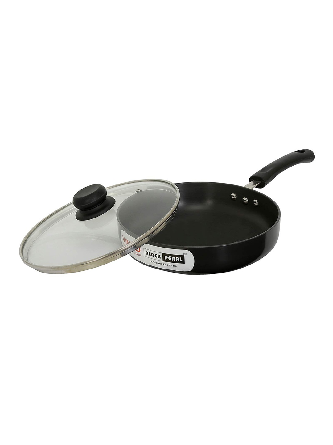 Vinod Black Hard Anodized Induction Friendly Aluminium Deep Fry Pan with Glass Lid
Vinod Black Hard Anodized Induction Friendly Aluminium Deep Fry Pan with Glass Lid