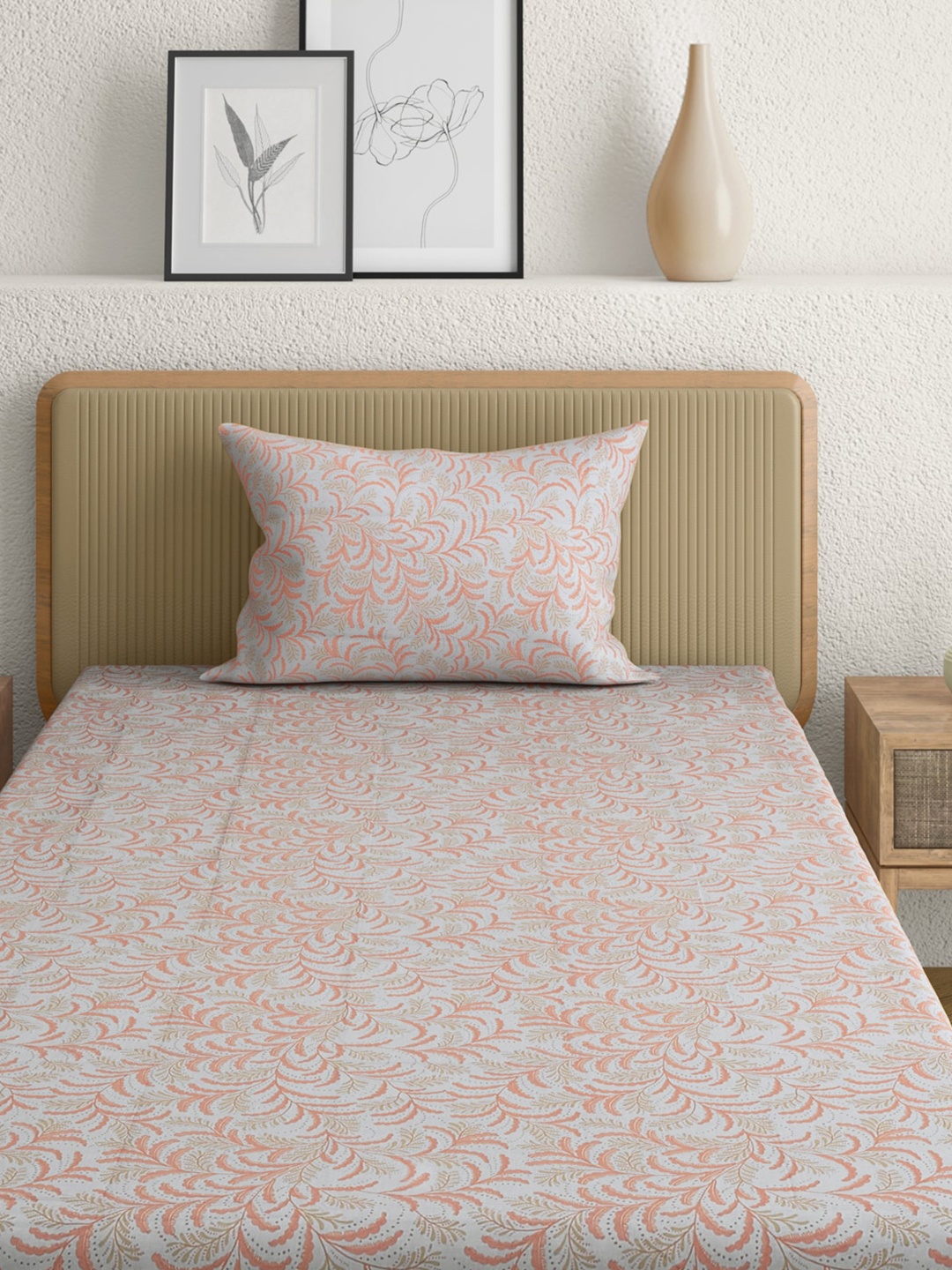 Anaqa by Pantaloons Pink & White Floral 144 TC Cotton Single Bedsheet with 1 Pillow Cover
Anaqa by Pantaloons Pink & White Floral 144 TC Cotton Single Bedsheet with 1 Pillow Cover