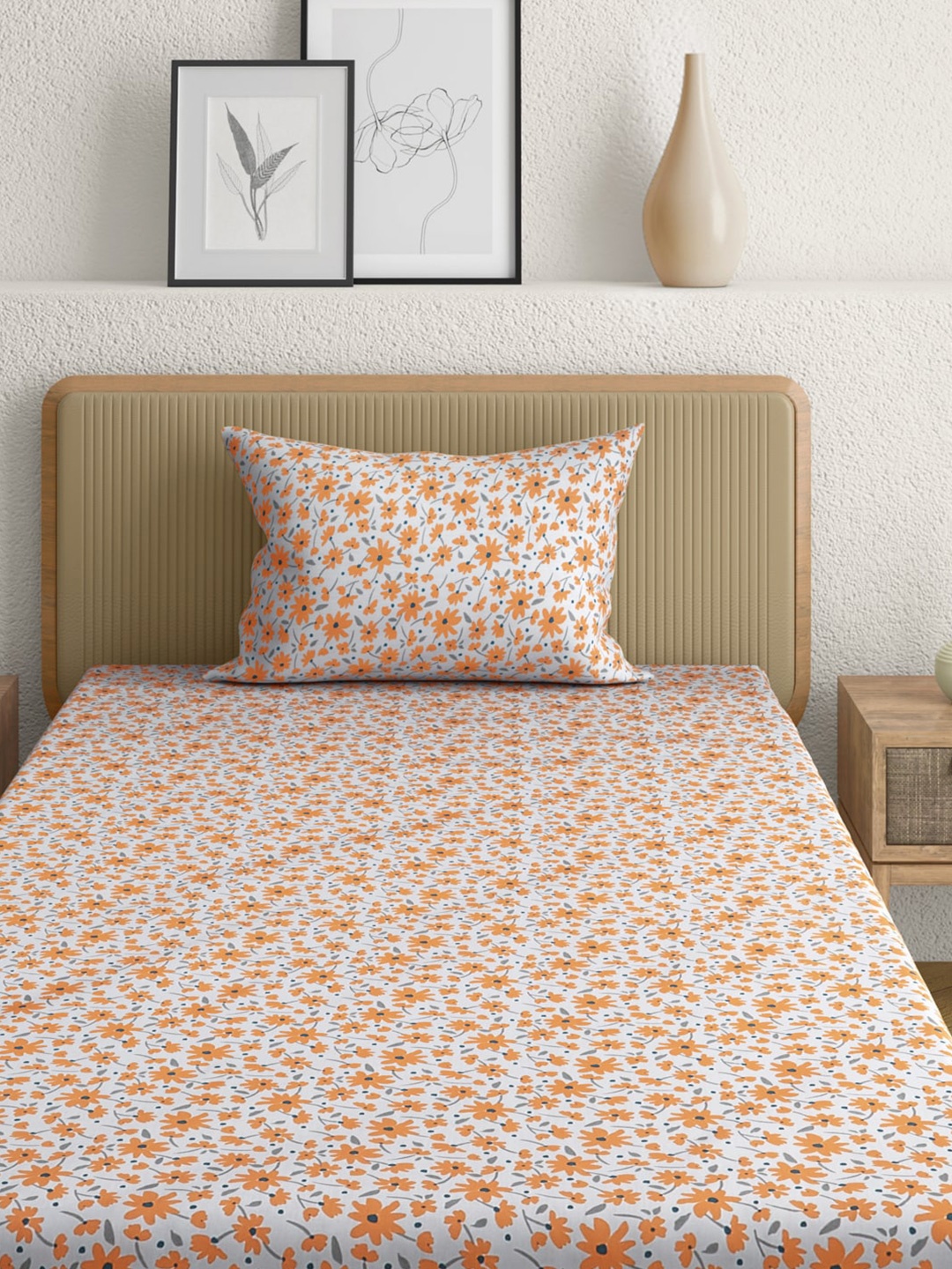 Anaqa by Pantaloons Navy Blue & White Floral 144 TC Single Bedsheet with 1 Pillow Covers
Anaqa by Pantaloons Navy Blue & White Floral 144 TC Single Bedsheet with 1 Pillow Covers