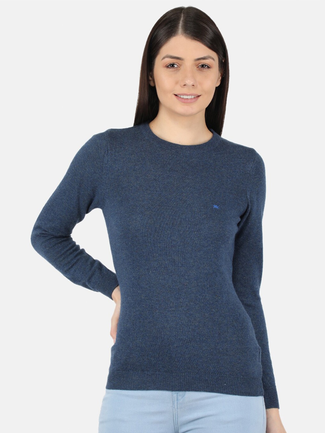Monte Carlo Navy Blue Wool Top