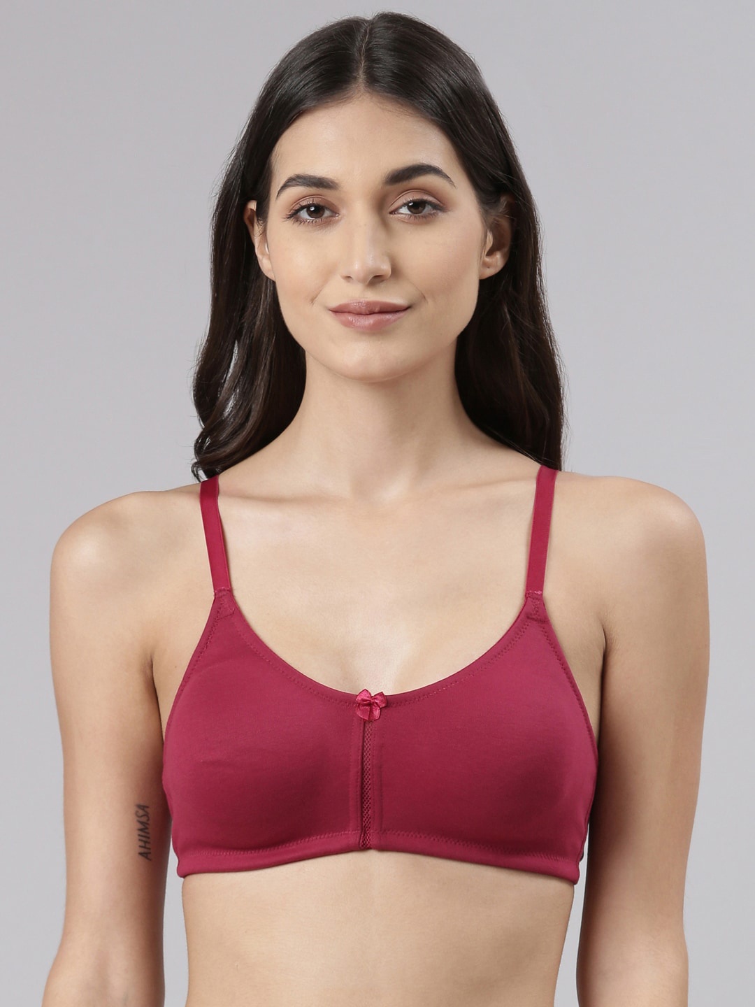 Dollar Missy Pack of 1 Cotton Wire-Free Full Coverage Bra DES-1051-R3#S2-CER-PO1, Burgundy
Dollar Missy Pack of 1 Cotton Wire-Free Full Coverage Bra DES-1051-R3#S2-CER-PO1, Burgundy