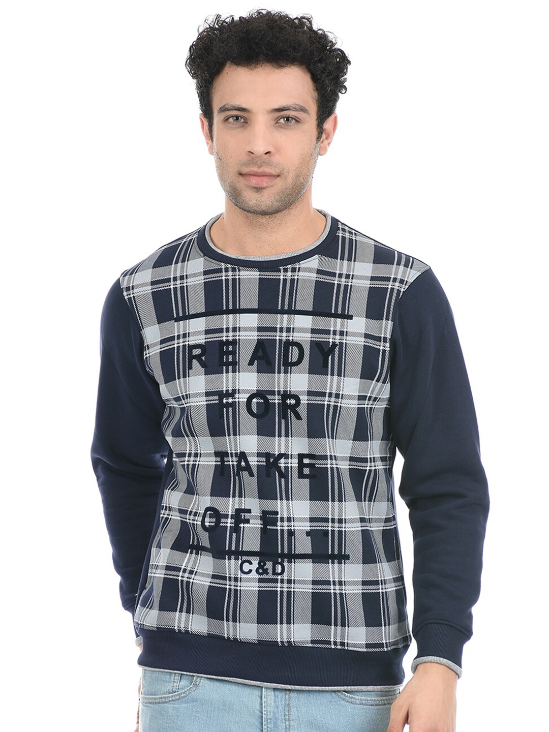 Cloak & Decker by Monte Carlo Men Navy Blue Printed Cotton Sweatshirt
Cloak & Decker by Monte Carlo Men Navy Blue Printed Cotton Sweatshirt