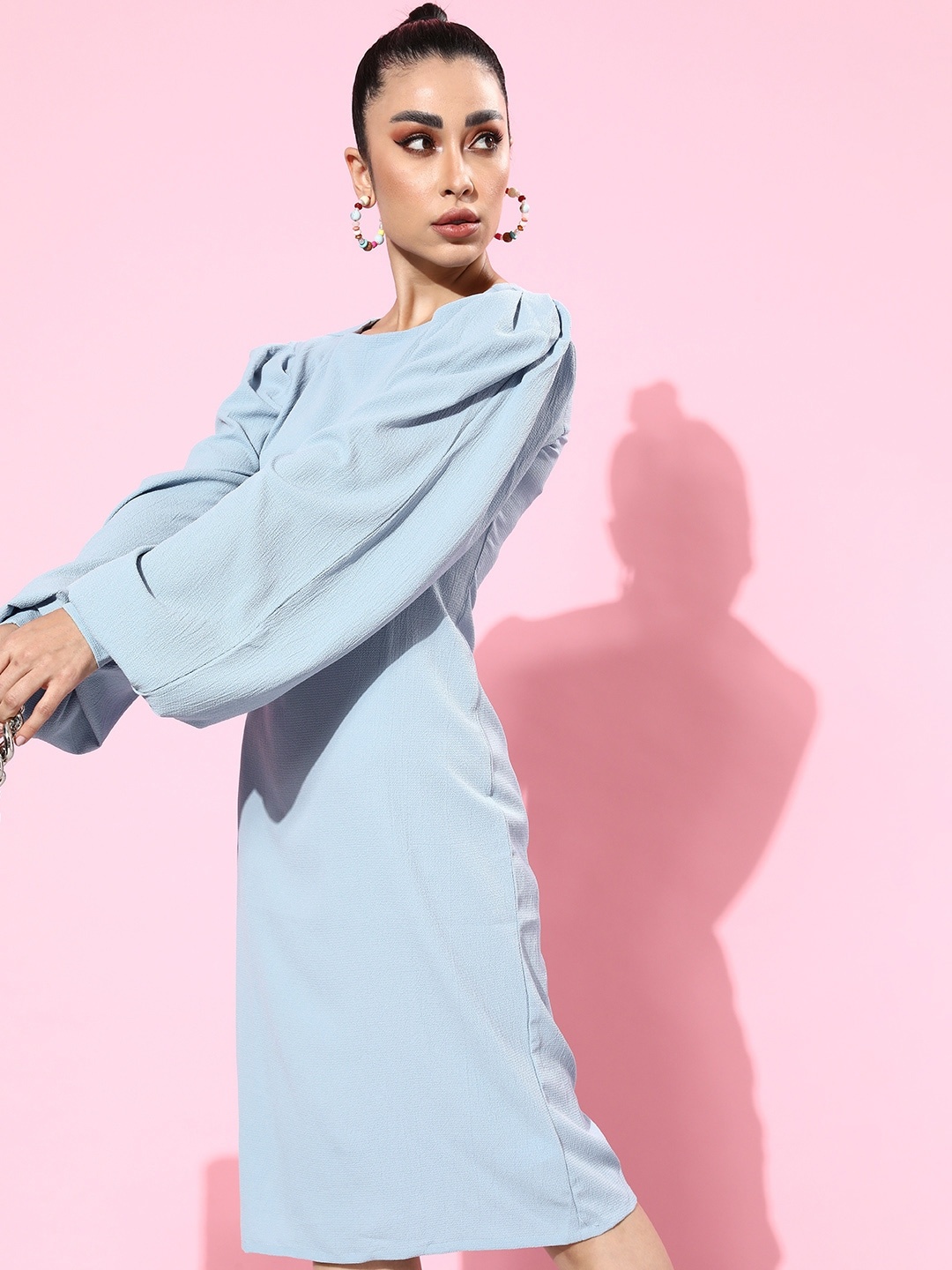 her by invictus Smoky Blue Puff Sleeve Emo 2.0 Once Upon A Sleeve A-Line Midi Dress
her by invictus Smoky Blue Puff Sleeve Emo 2.0 Once Upon A Sleeve A-Line Midi Dress