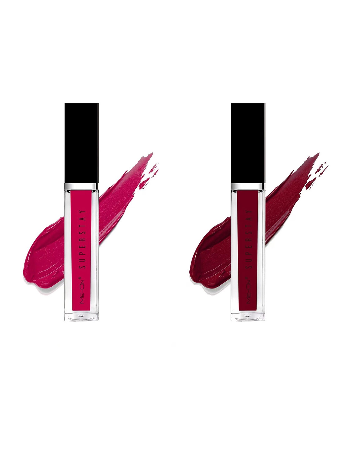 ME-ON Set Of 2 Super Stay Lip Gloss 6ml Each - Sensual Rose 11 & Arabian Nights 15, Pink
ME-ON Set Of 2 Super Stay Lip Gloss 6ml Each - Sensual Rose 11 & Arabian Nights 15, Pink