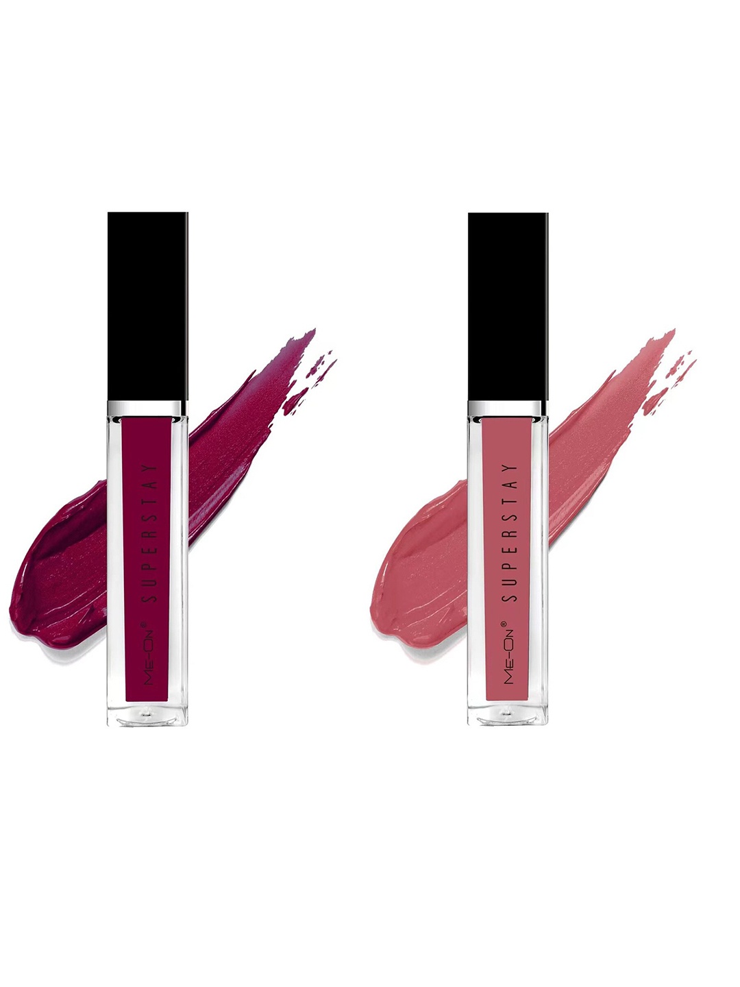 ME-ON Set Of 2 Super Stay Lip Gloss 6ml Each - Red Wine 12 & Mysterious Nude 23, Magenta
ME-ON Set Of 2 Super Stay Lip Gloss 6ml Each - Red Wine 12 & Mysterious Nude 23, Magenta