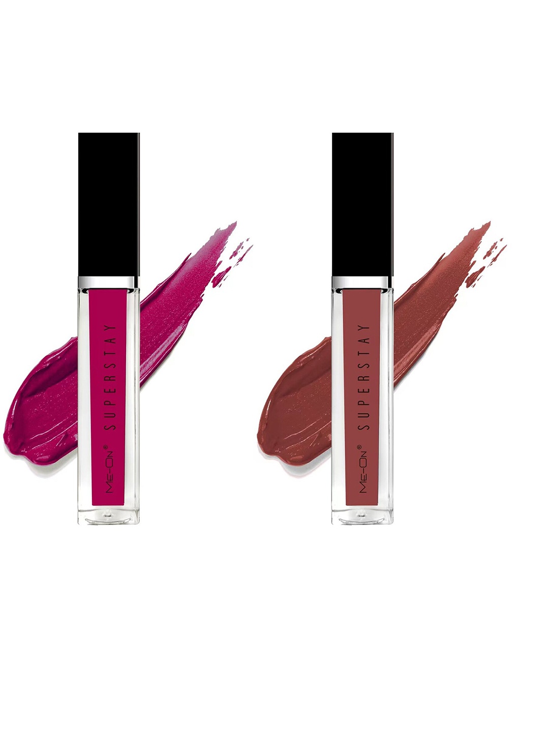 ME-ON Superstay Set Of 2 Glossy Lip Gloss 12 ml Each - Fuschia 09 & Velvet Teddy 18, Fuchsia
ME-ON Superstay Set Of 2 Glossy Lip Gloss 12 ml Each - Fuschia 09 & Velvet Teddy 18, Fuchsia
