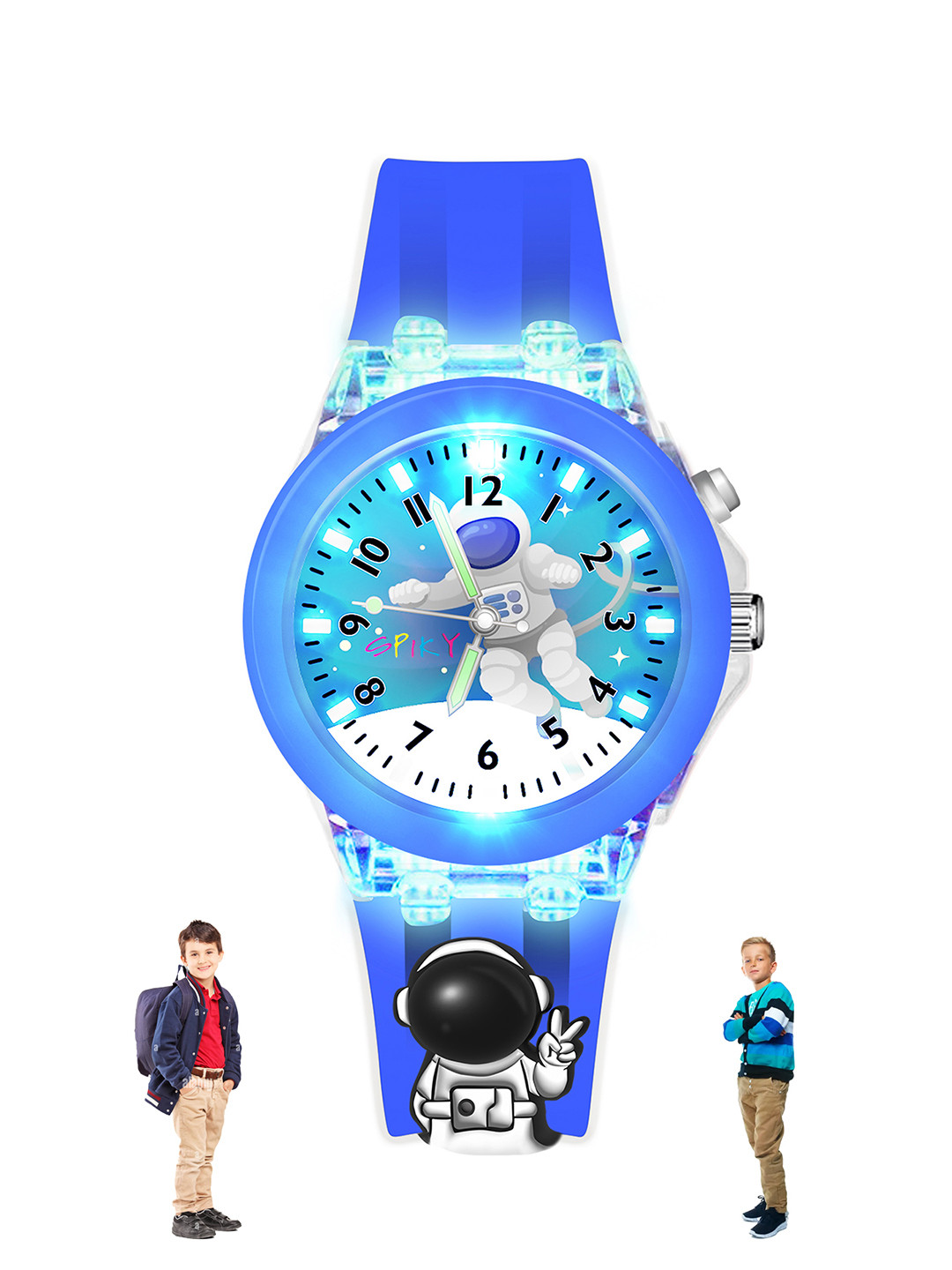 Spiky Kids Printed Dial Analogue Watch Astro, Blue 
Spiky Kids Printed Dial Analogue Watch Astro, Blue