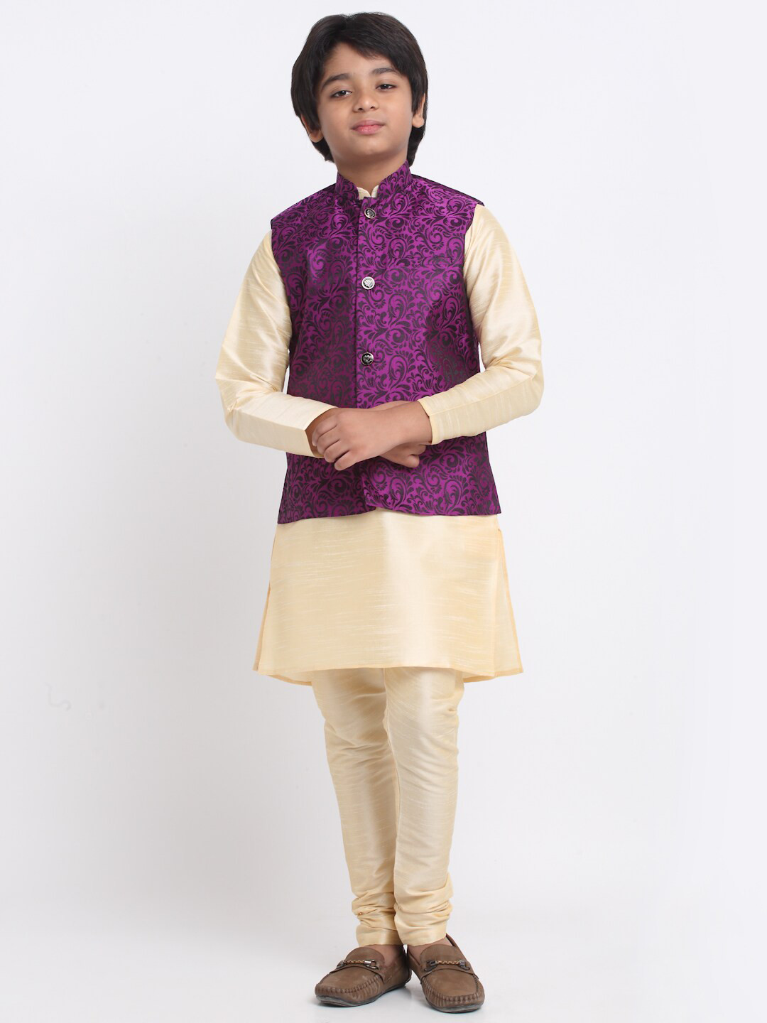 KRAFT INDIA Kurta & Churidar With Nehru Jacket, Beige
KRAFT INDIA Kurta & Churidar With Nehru Jacket, Beige