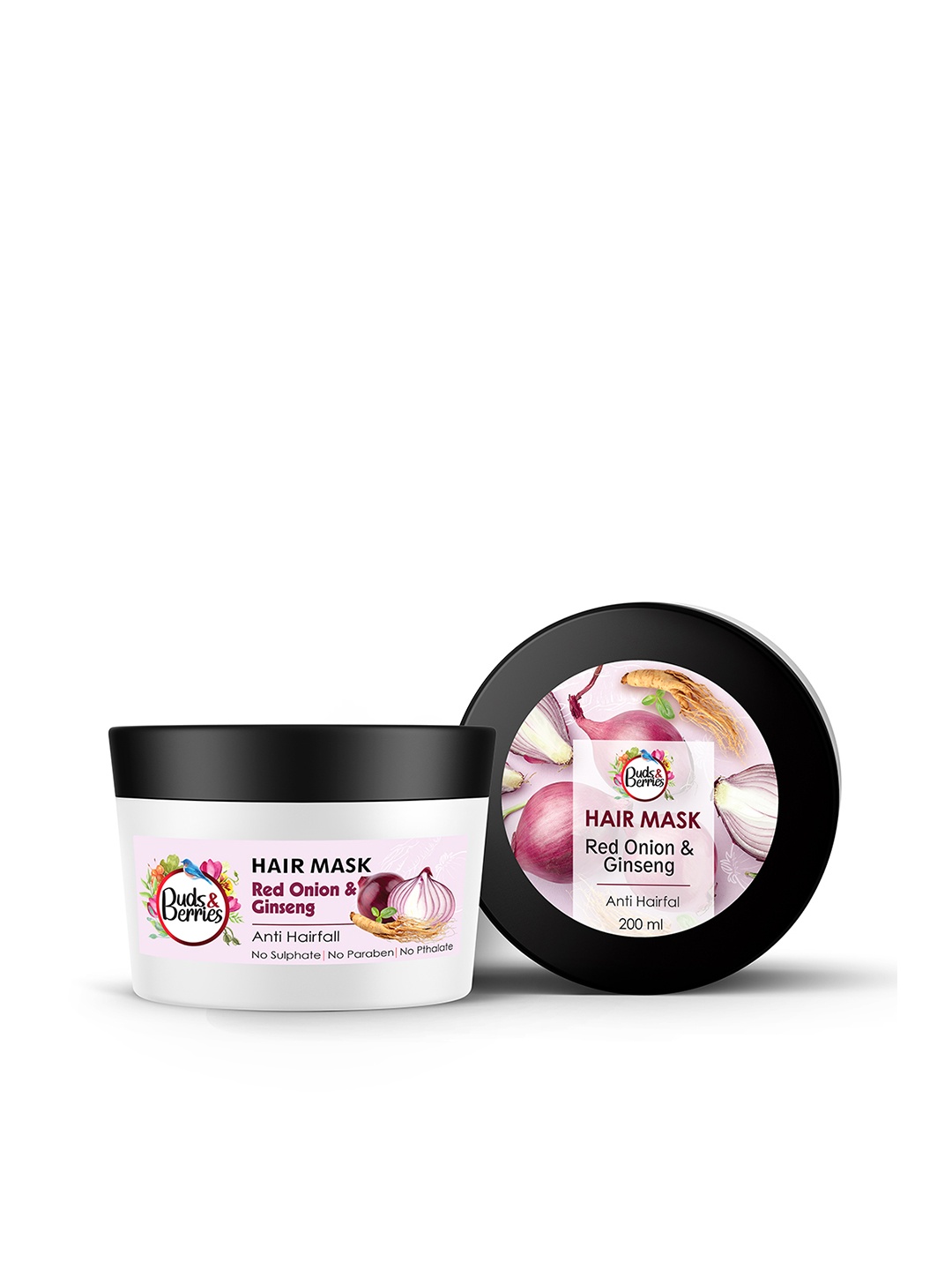 Buds & Berries Red Onion & Ginseng Anti-Hair Fall Conditioning Hair Mask - 200ml, Purple
Buds & Berries Red Onion & Ginseng Anti-Hair Fall Conditioning Hair Mask - 200ml, Purple