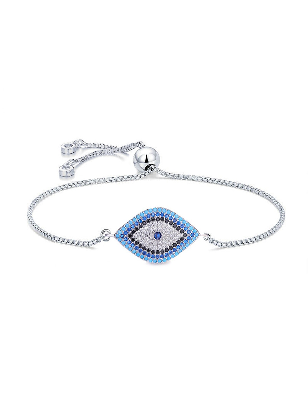 ZIVOM Women Silver-Toned & Blue Brass Cubic Zirconia Antique Silver-Plated Link Bracelet
ZIVOM Women Silver-Toned & Blue Brass Cubic Zirconia Antique Silver-Plated Link Bracelet