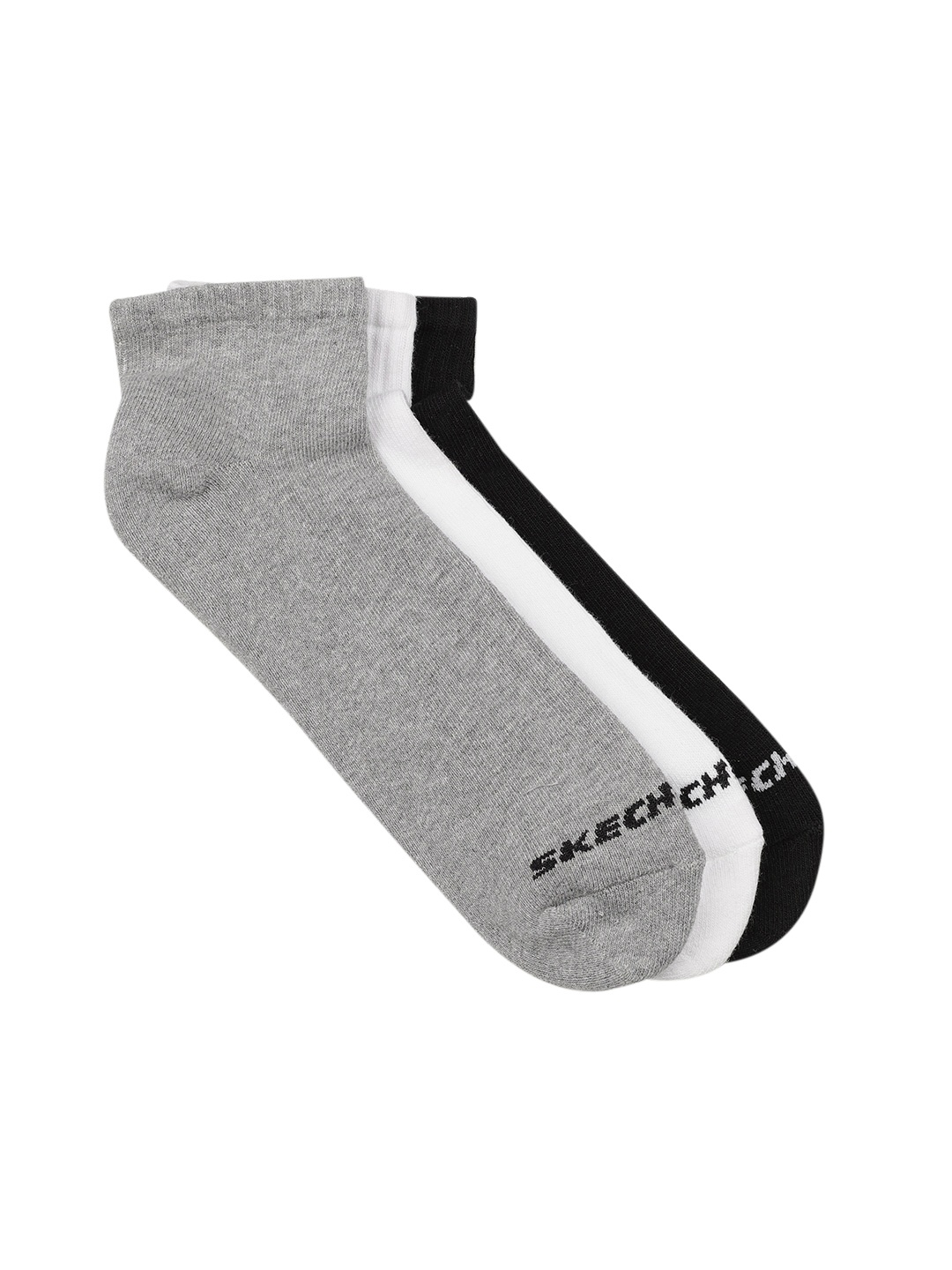 Skechers Men Pack of 3 Ankle Length Socks, White
