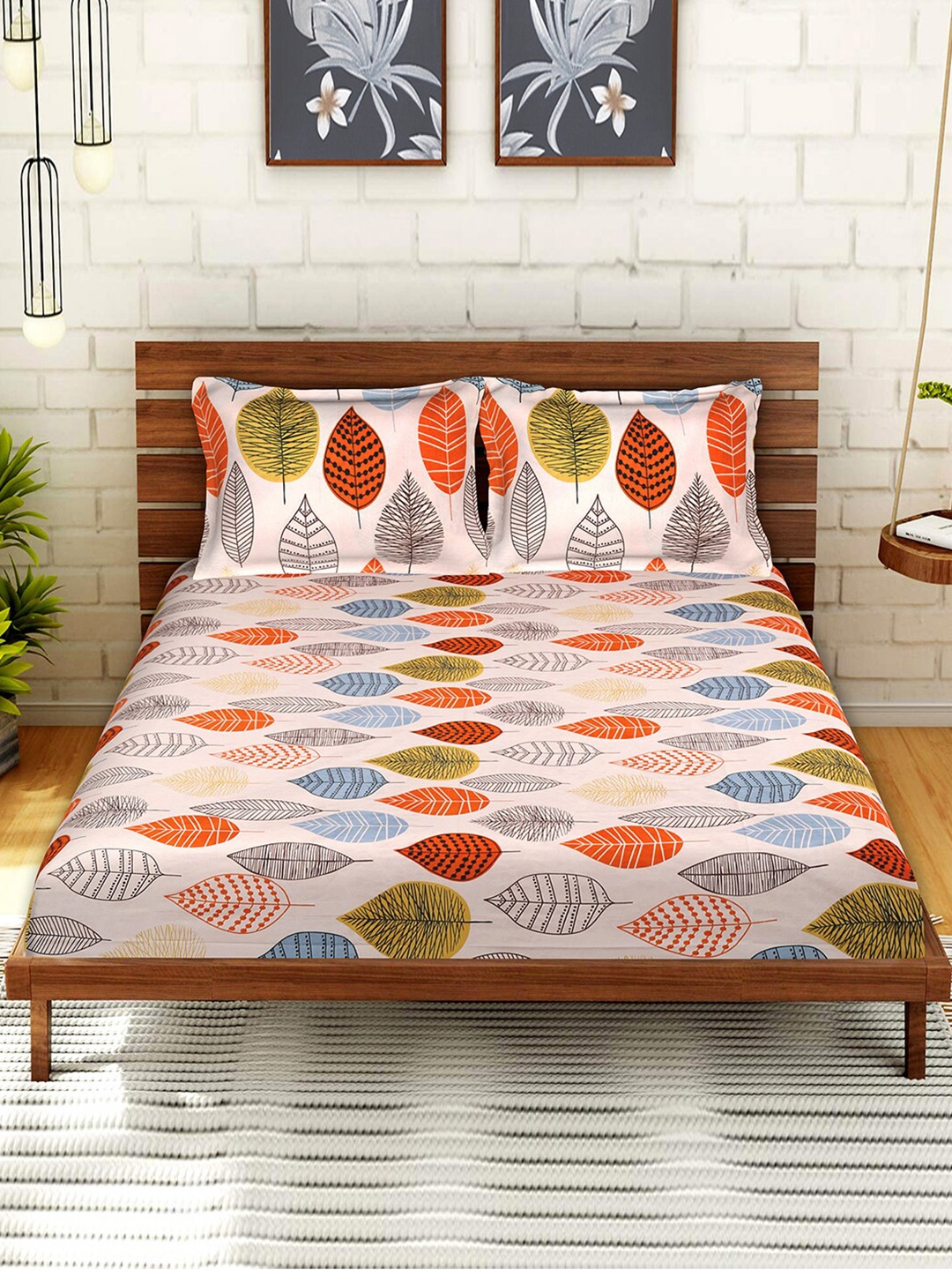 Kuber Industries White & Red Printed 144 TC Cotton King Bedsheet with 2 Pillow Covers
Kuber Industries White & Red Printed 144 TC Cotton King Bedsheet with 2 Pillow Covers