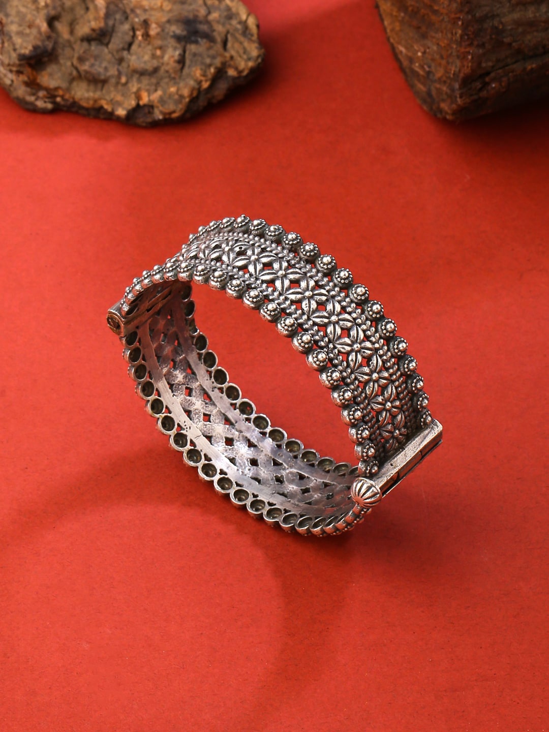 THE AAB STUDIO Oxidised Silver-Plated Bangle