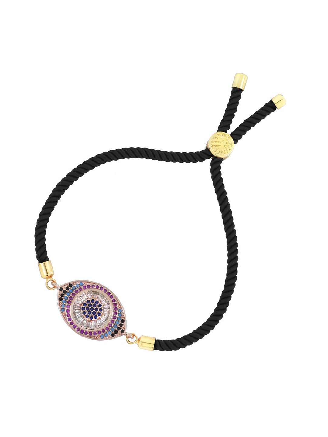 ZIVOM Women Gold-Toned & Black Brass Cubic Zirconia Antique Gold-Plated Link Bracelet
ZIVOM Women Gold-Toned & Black Brass Cubic Zirconia Antique Gold-Plated Link Bracelet