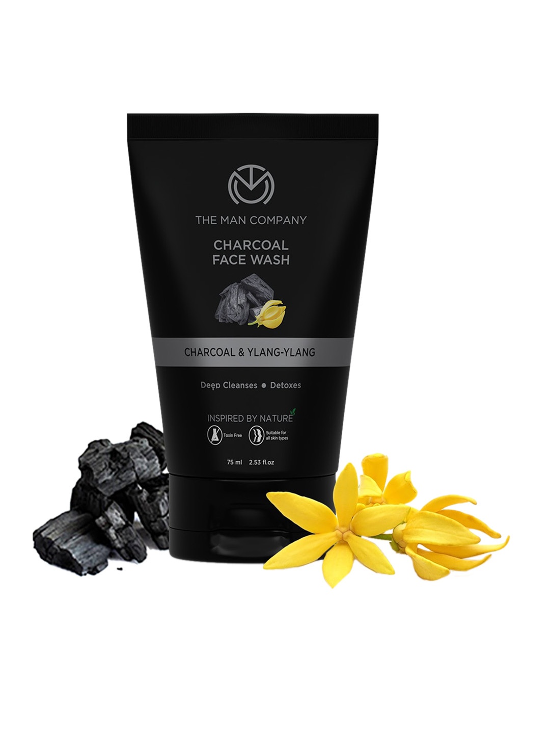 THE MAN COMPANY Deep Cleansing Anti-Acne Charcoal Face Wash with Ylang Ylang - 75ml, Black
THE MAN COMPANY Deep Cleansing Anti-Acne Charcoal Face Wash with Ylang Ylang - 75ml, Black
