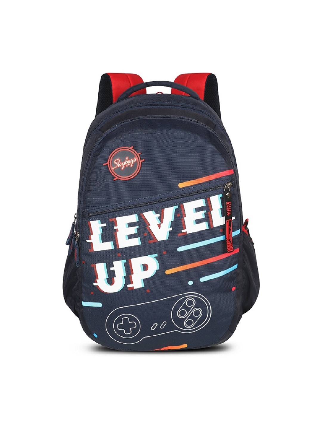 Skybags Kids Typography Backpack, Navy blue