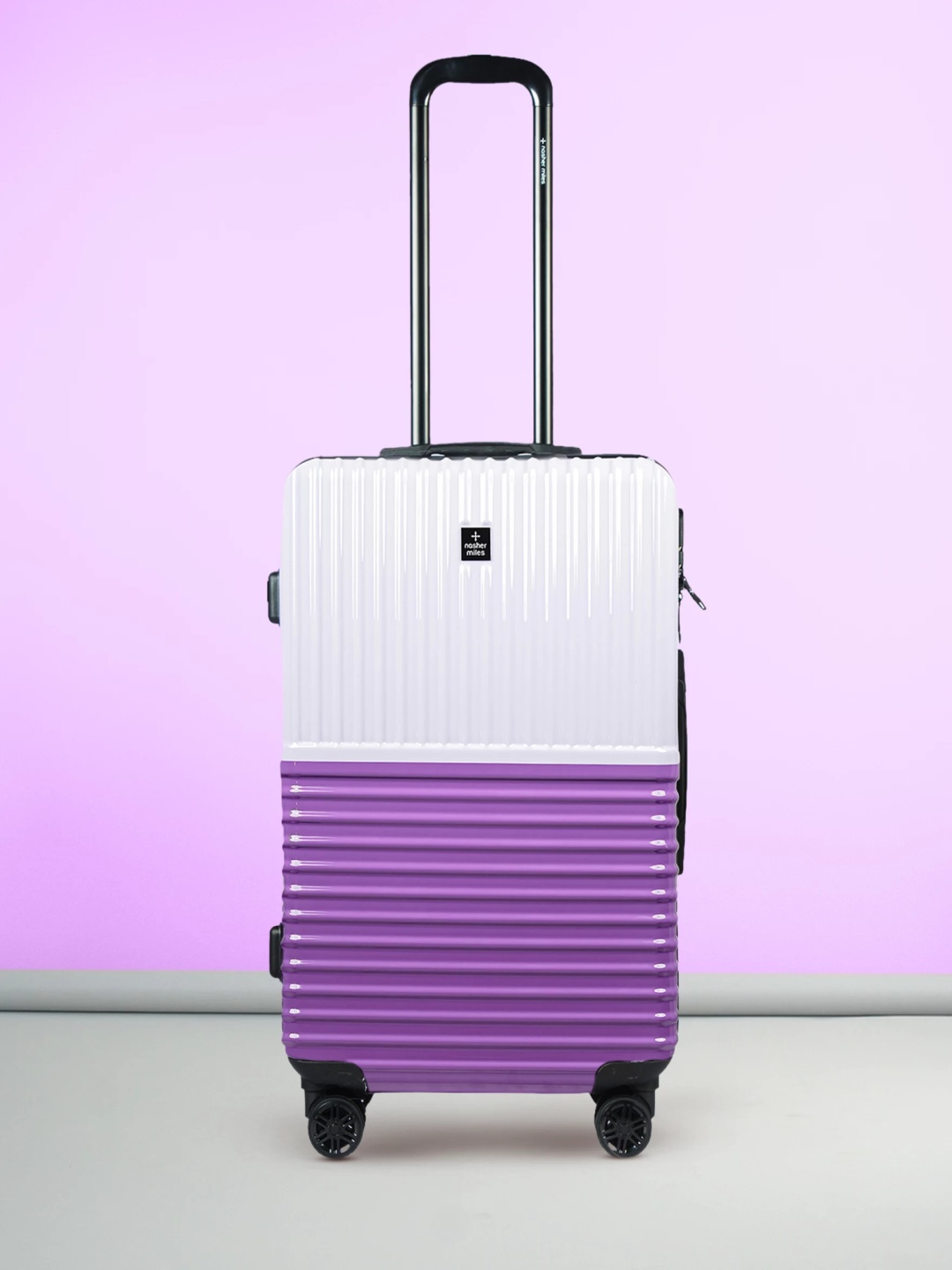 Nasher Miles Istanbul Hard-Sided ABS and PC Medium White Purple Trolley Bag - 24Inch 65cm
Nasher Miles Istanbul Hard-Sided ABS and PC Medium White Purple Trolley Bag - 24Inch 65cm
