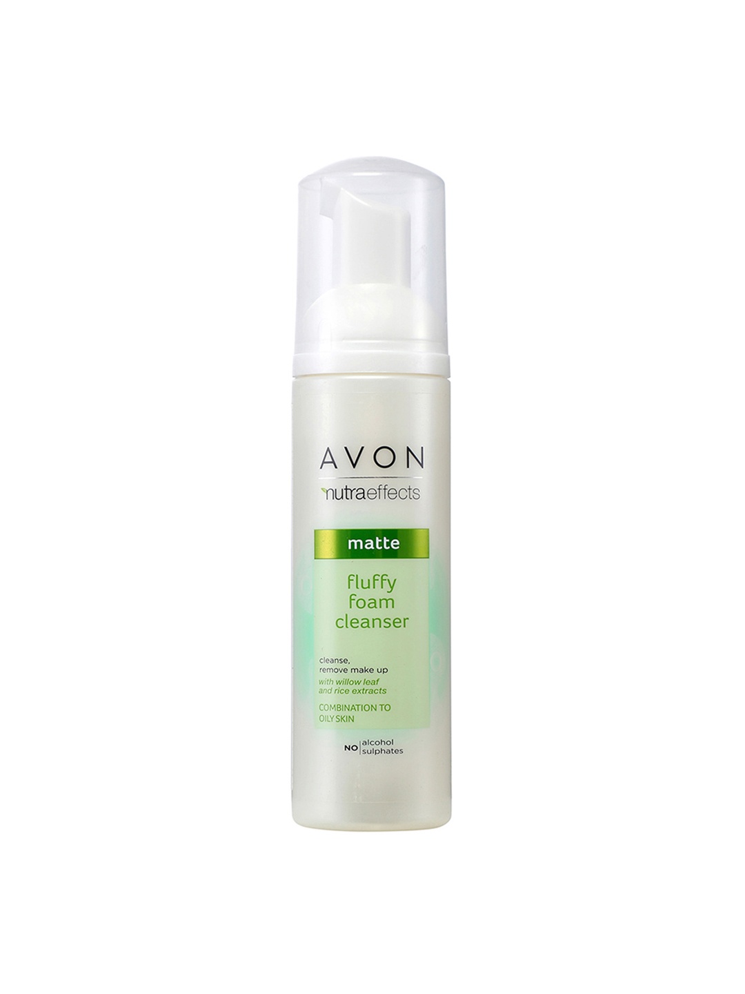 Avon Nutraeffects Matte Fluffy Foam Face Cleanser with Willow Leaf & Rice Extracts - 150ml, Green
Avon Nutraeffects Matte Fluffy Foam Face Cleanser with Willow Leaf & Rice Extracts - 150ml, Green
