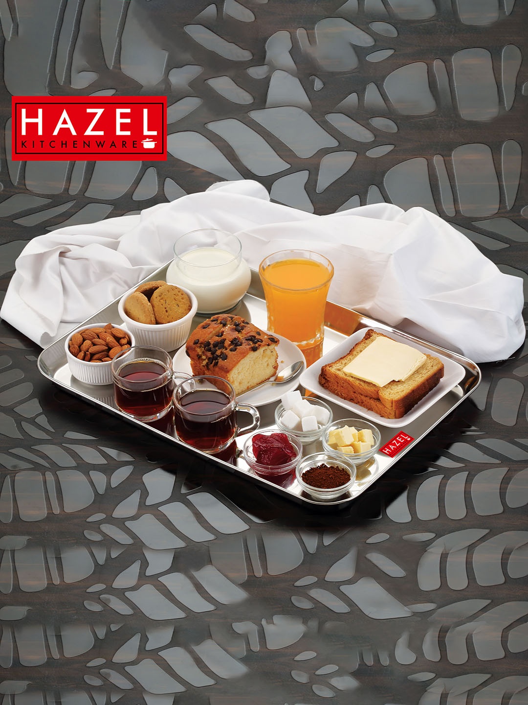 HAZEL Set of 4 Silver-Toned Sturdy & Shutterproof Stainless Steel Serving Trays
HAZEL Set of 4 Silver-Toned Sturdy & Shutterproof Stainless Steel Serving Trays