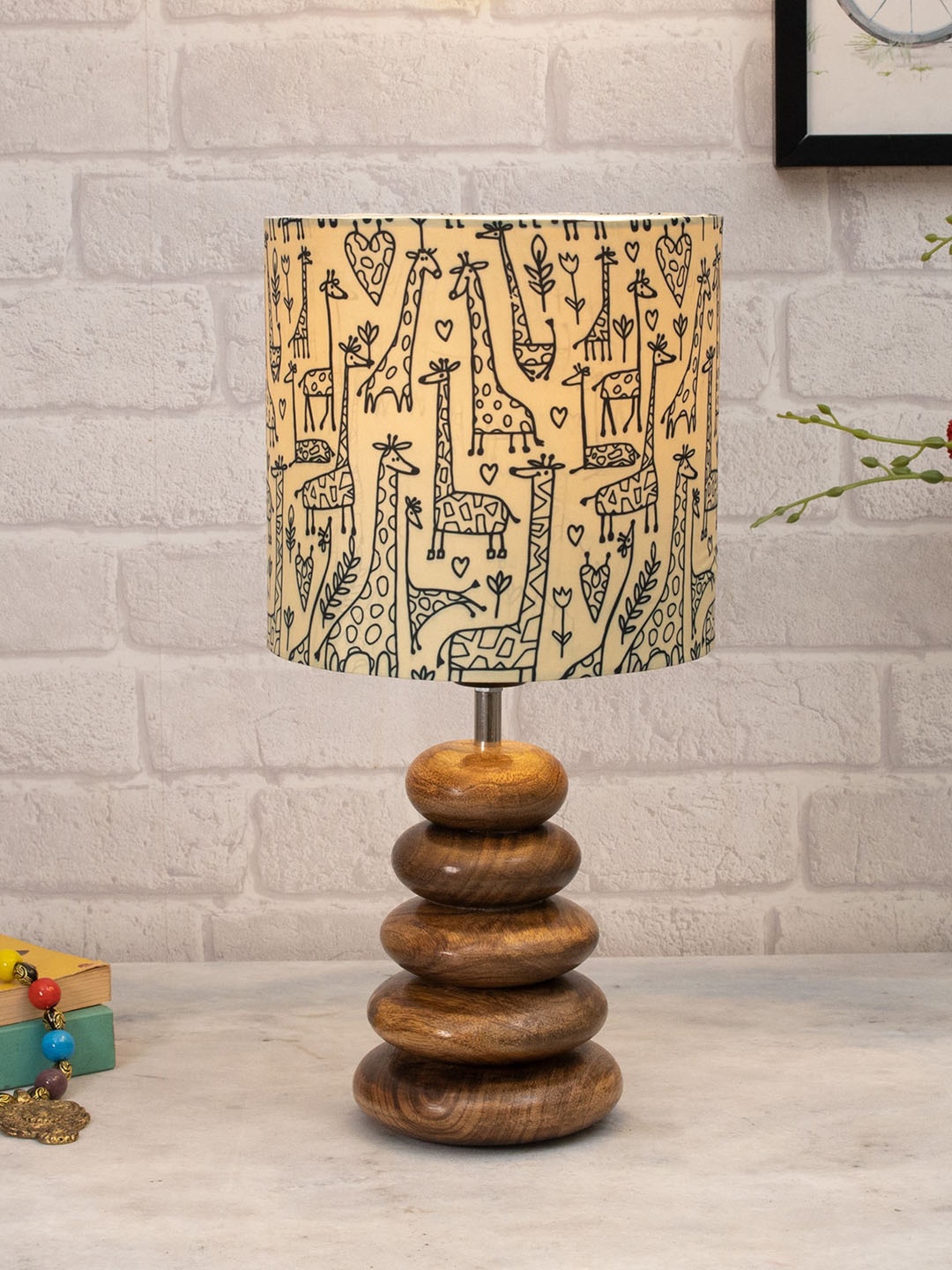 Homesake Beige & Brown Printed Wood Table Lamp With Savannah Shade LED Bulb Included
Homesake Beige & Brown Printed Wood Table Lamp With Savannah Shade LED Bulb Included