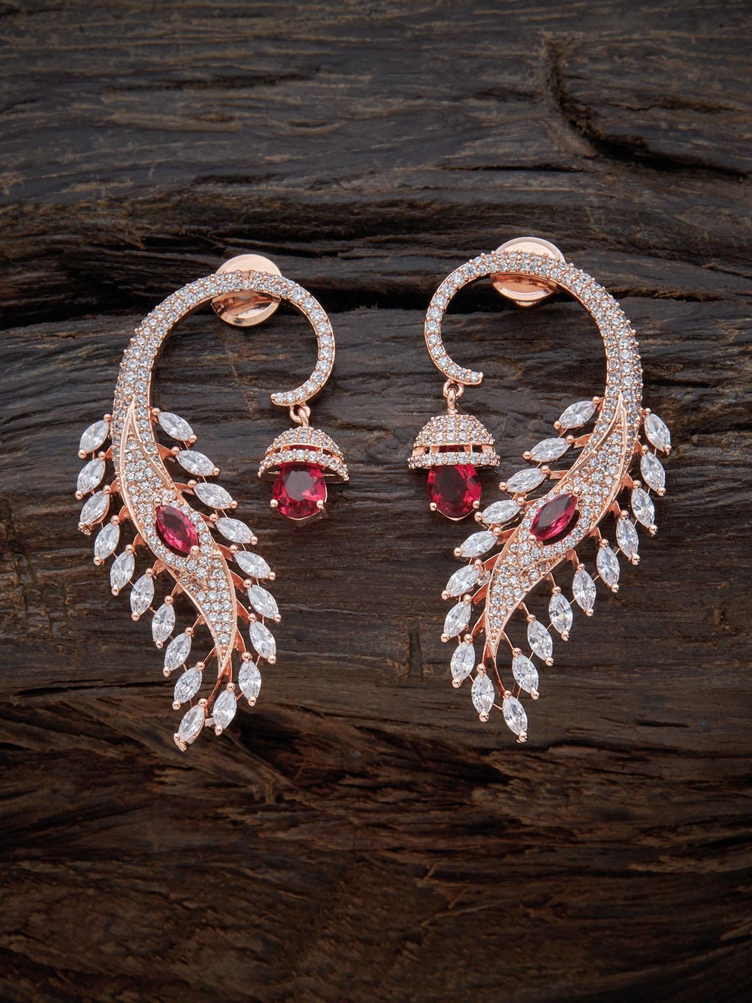 Kushal's Fashion Jewellery Rose Gold-Plated Cubic Zirconia Contemporary Drop Earrings, Pink
Kushal's Fashion Jewellery Rose Gold-Plated Cubic Zirconia Contemporary Drop Earrings, Pink