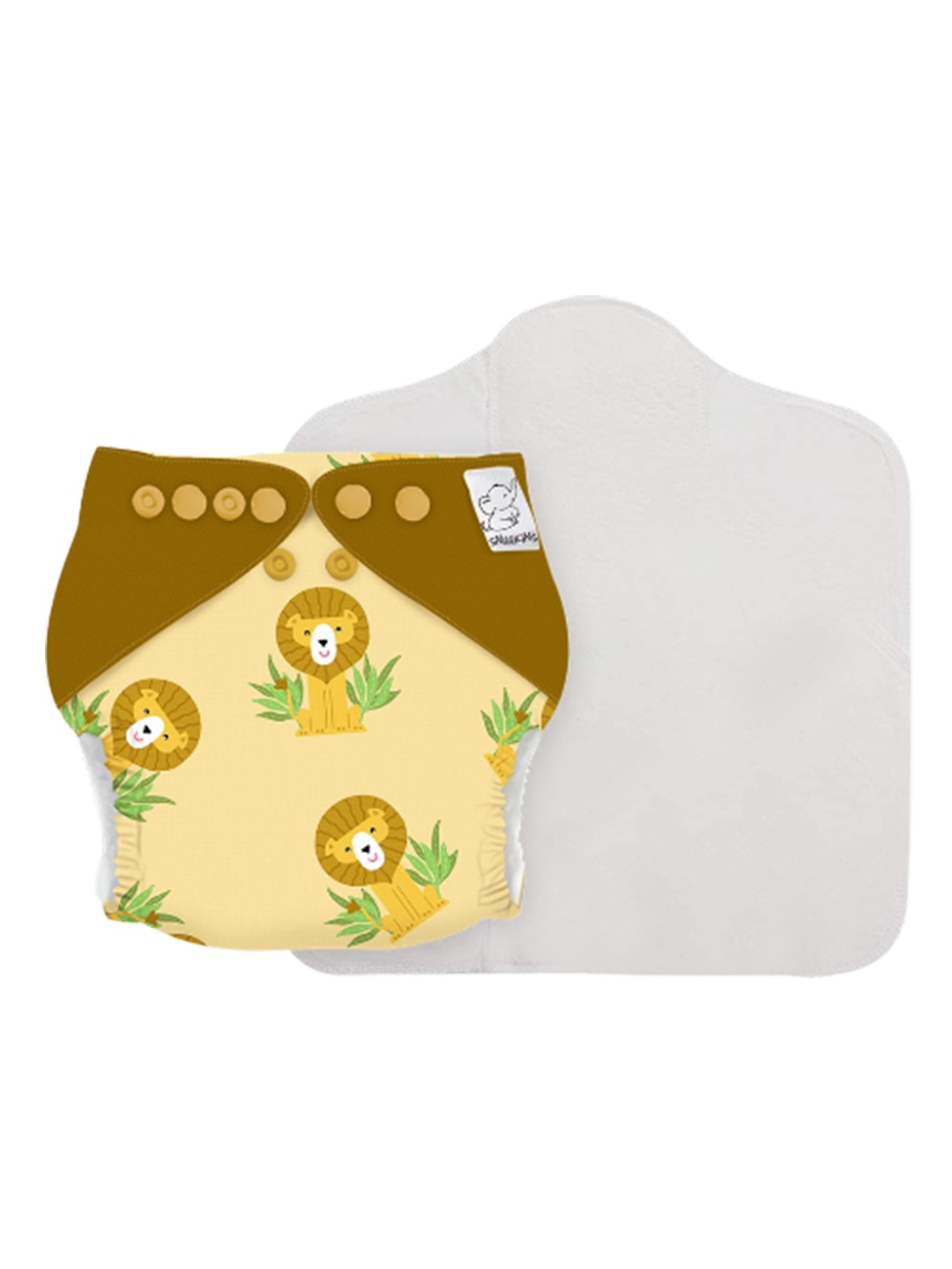 Snugkins Infants Lion Hearted Reusable Cloth Diapers + Wet-Free Organic Cotton Prefold Pad, Yellow
Snugkins Infants Lion Hearted Reusable Cloth Diapers + Wet-Free Organic Cotton Prefold Pad, Yellow