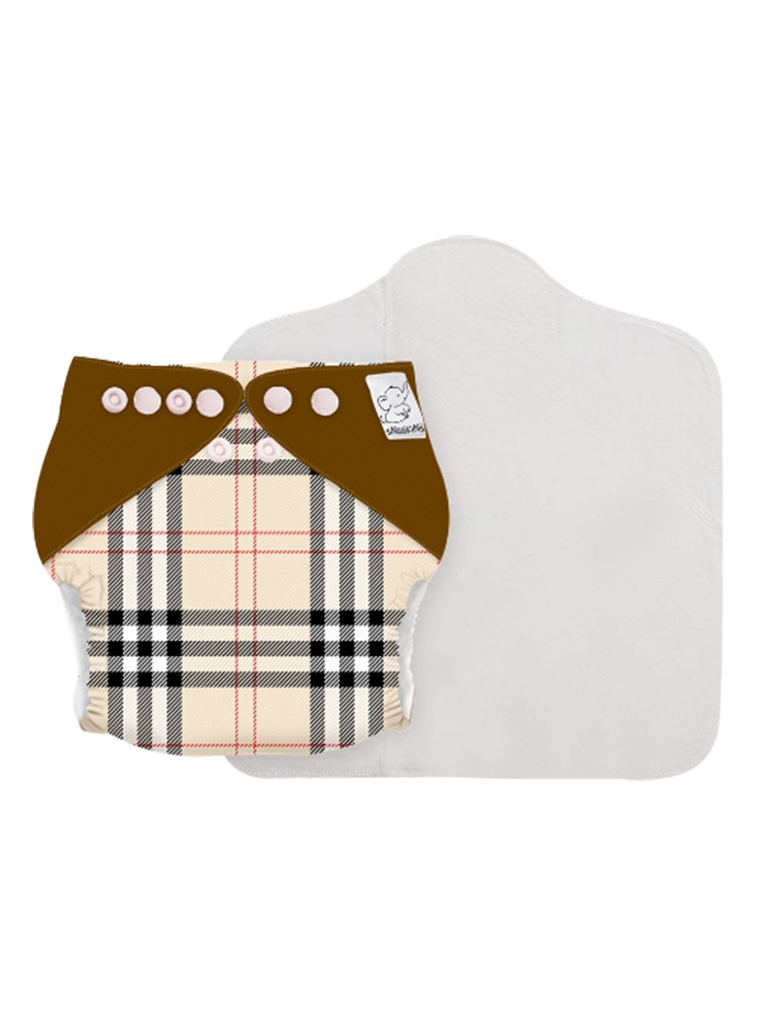 Snugkins Infants Classy Kiss Reusable Cloth Diapers + Wet-Free Organic Cotton Prefold Pad, Brown
Snugkins Infants Classy Kiss Reusable Cloth Diapers + Wet-Free Organic Cotton Prefold Pad, Brown
