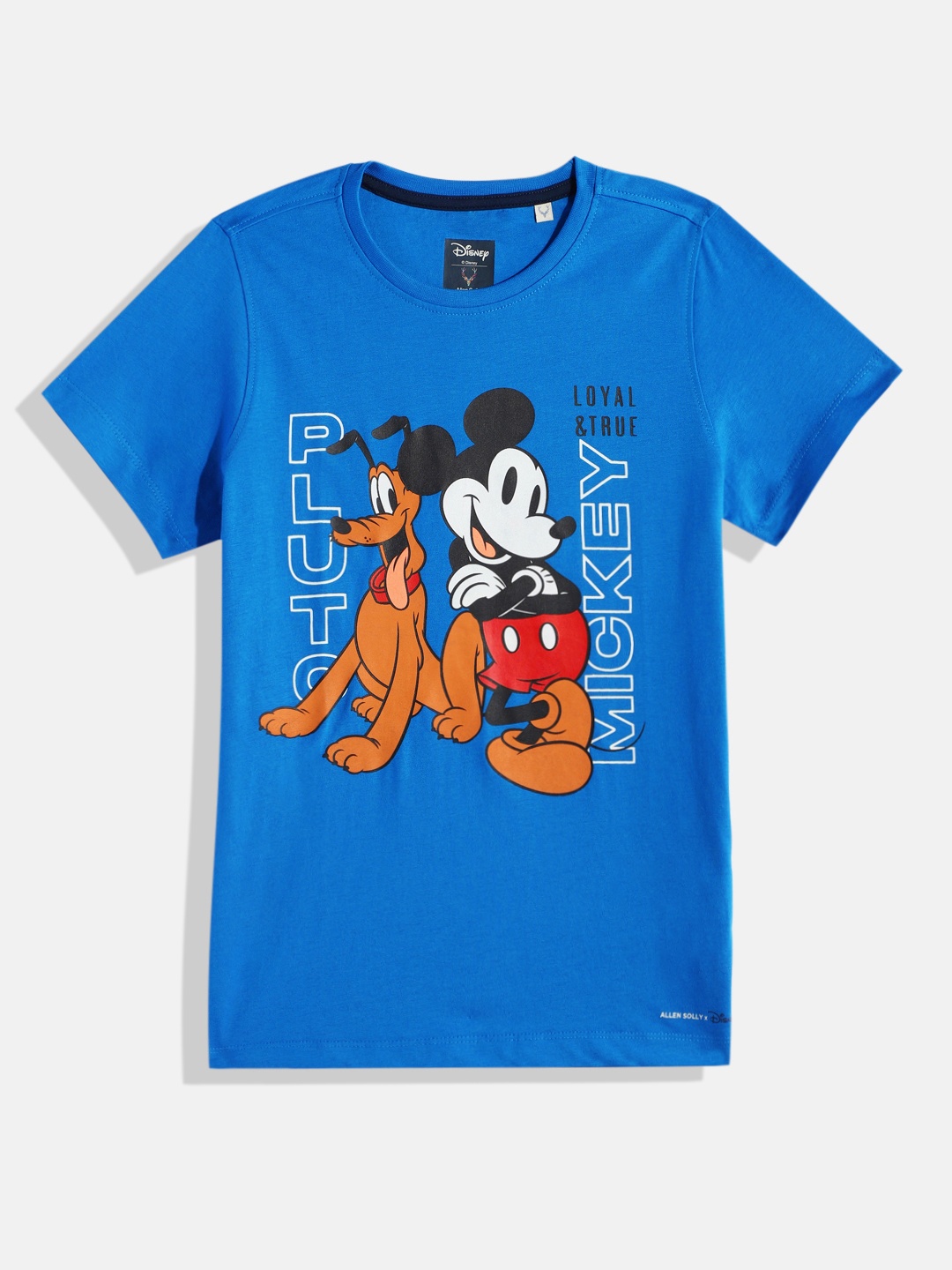 Allen Solly Junior x Disney Boys Mickey Mouse & Pluto Printed Pure Cotton T-shirt, Navy blue
Allen Solly Junior x Disney Boys Mickey Mouse & Pluto Printed Pure Cotton T-shirt, Navy blue