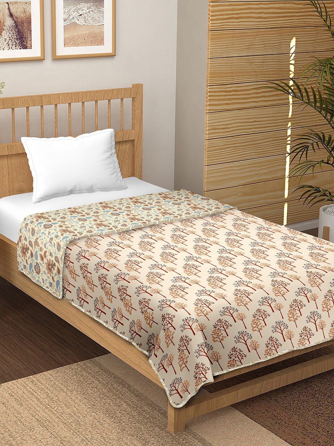 BELLA CASA Cream-Coloured AC Room 150 GSM Soft & Reversible Cotton Single Bed Dohar
BELLA CASA Cream-Coloured AC Room 150 GSM Soft & Reversible Cotton Single Bed Dohar