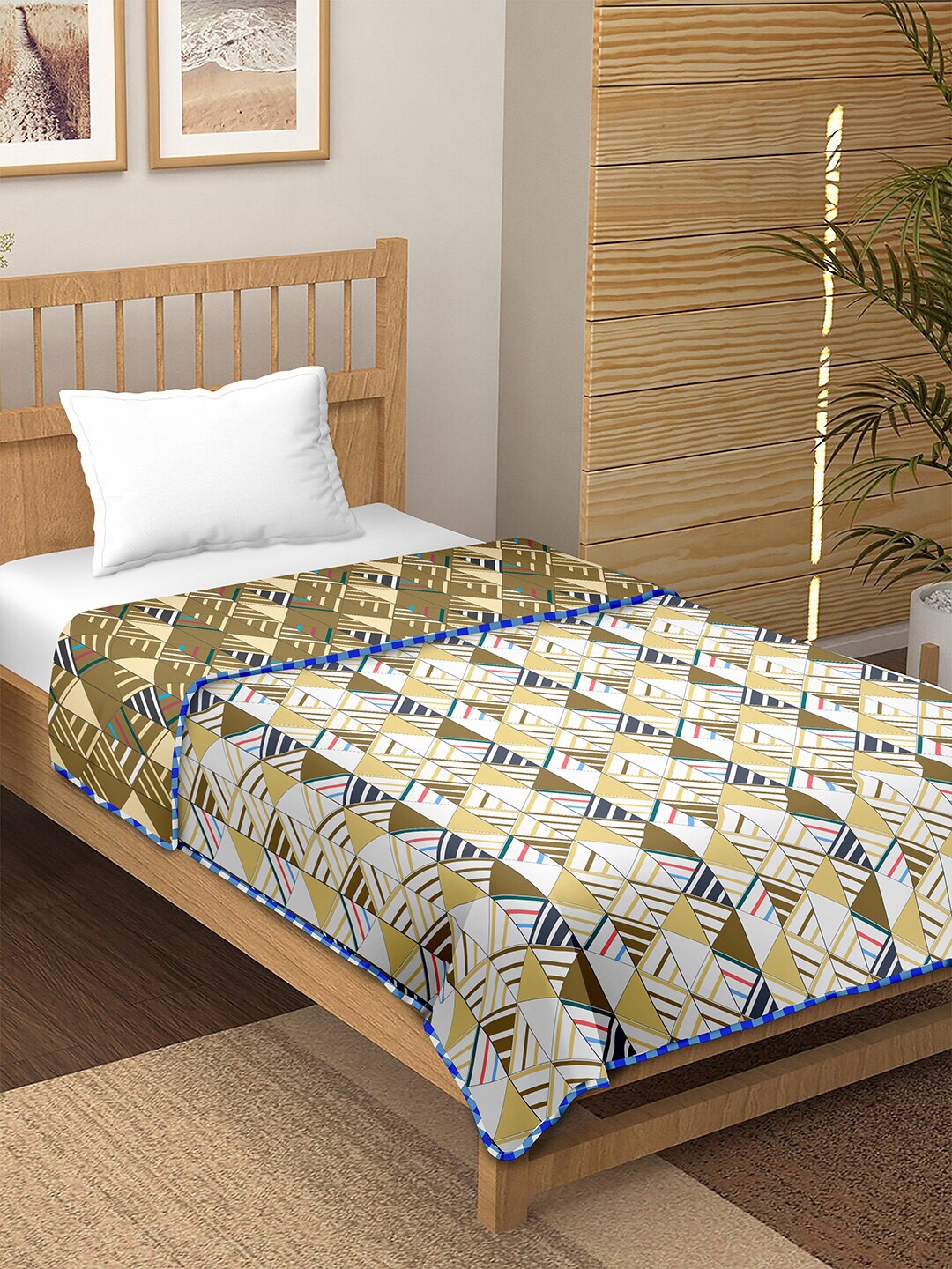 BELLA CASA Beige & Brown Geometric AC Room 150 GSM Soft & Reversible Cotton Single Bed Dohar, Green
BELLA CASA Beige & Brown Geometric AC Room 150 GSM Soft & Reversible Cotton Single Bed Dohar, Green