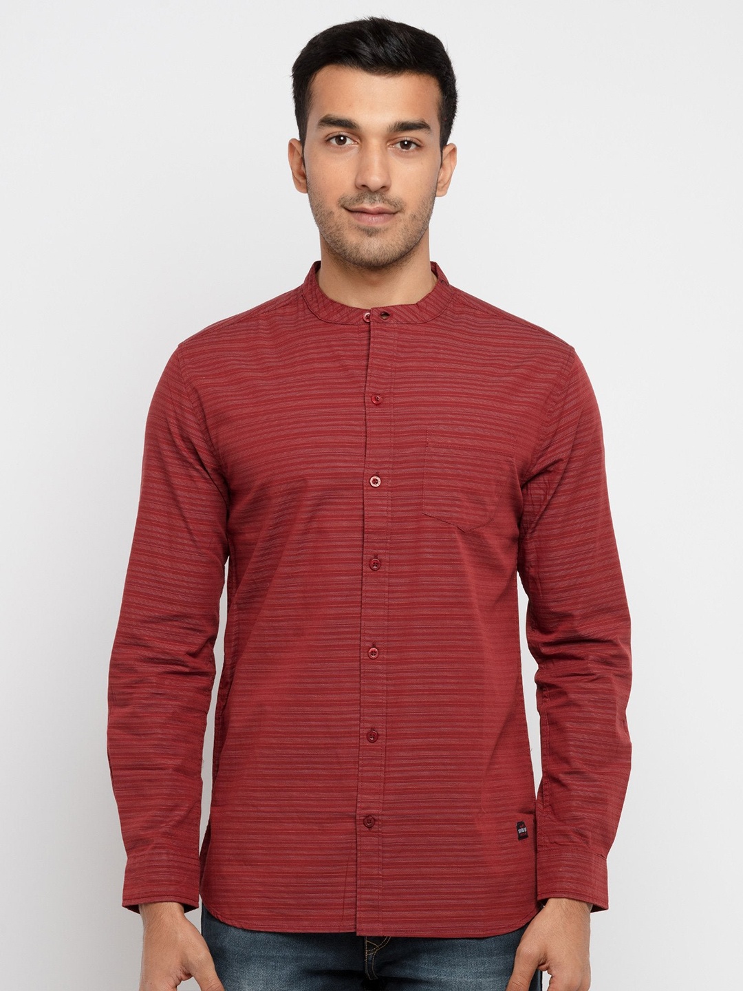 Status Quo Men Standard Slim Fit Horizontal Stripes Striped Cotton Casual Shirt, Maroon
Status Quo Men Standard Slim Fit Horizontal Stripes Striped Cotton Casual Shirt, Maroon