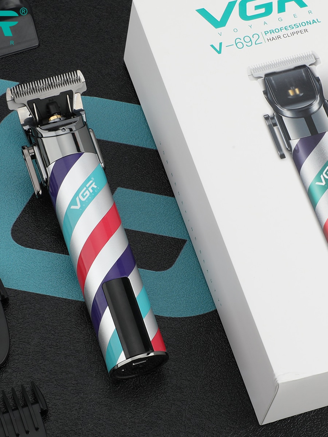 VGR V-692 Professional Rechargeable Cordless Pro Hair Clipper & Beard Trimmer, Multi
VGR V-692 Professional Rechargeable Cordless Pro Hair Clipper & Beard Trimmer, Multi