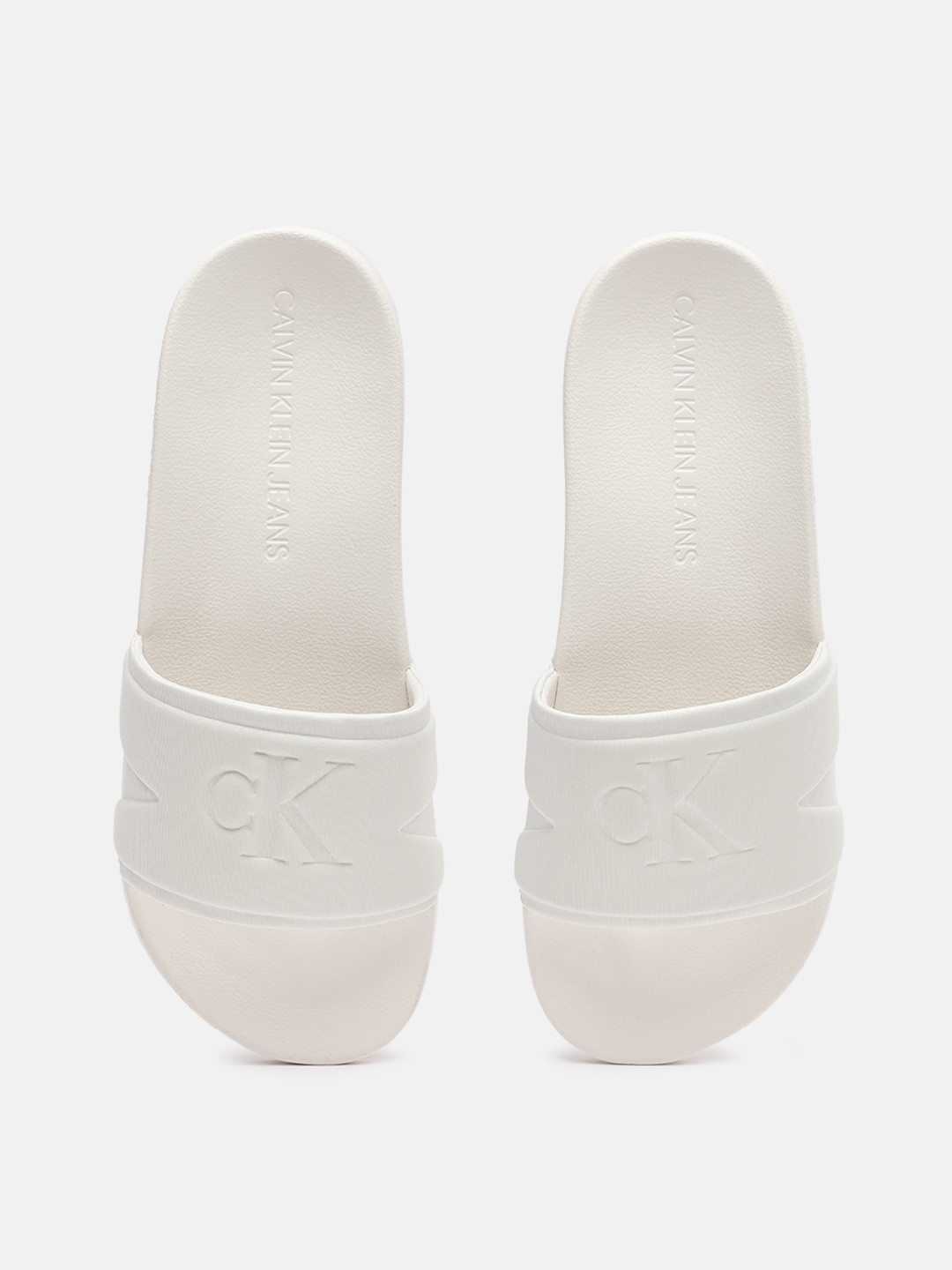Calvin Klein Jeans Men Brand Logo Printed Sliders, White
Calvin Klein Jeans Men Brand Logo Printed Sliders, White