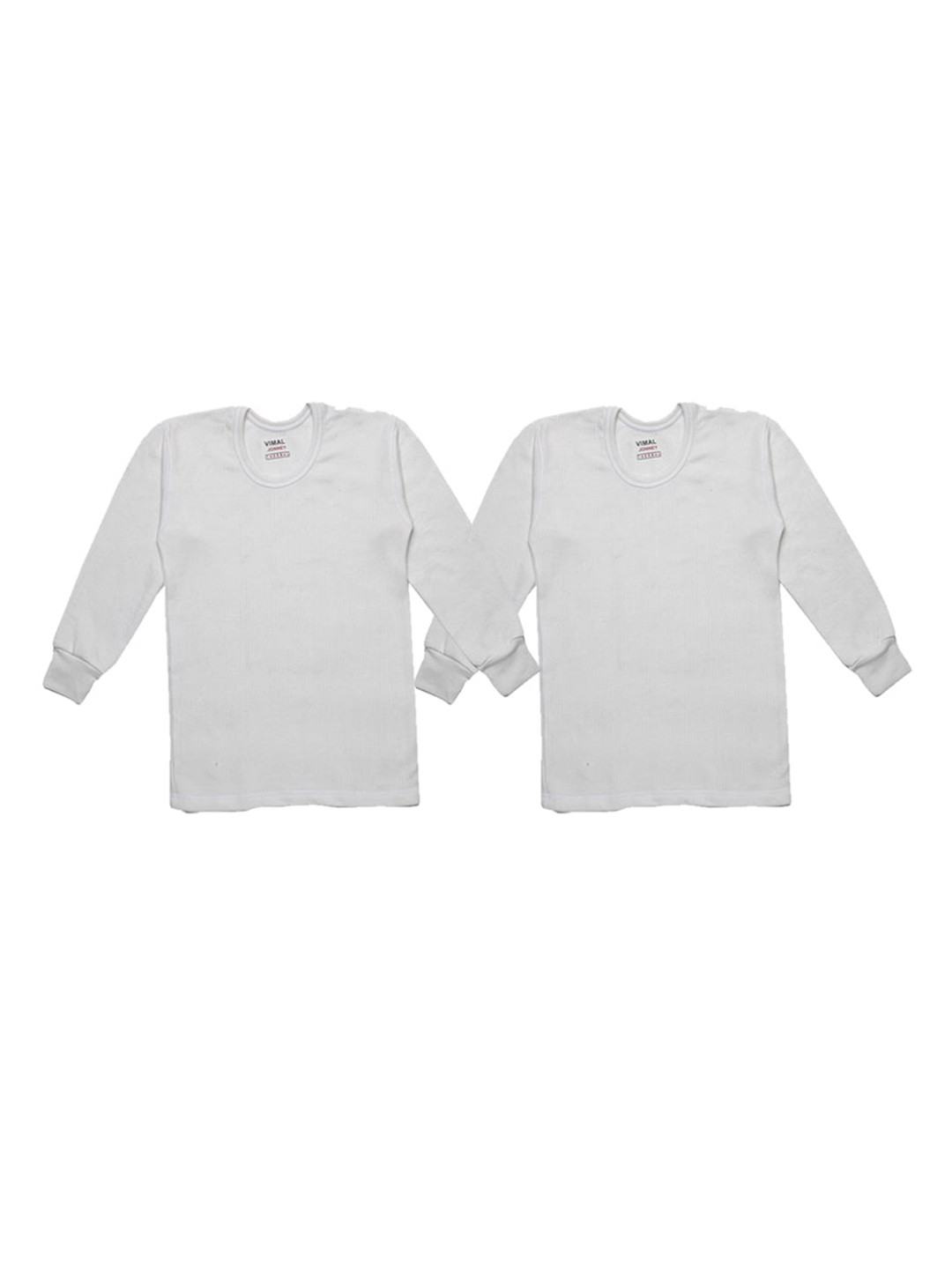VIMAL JONNEY Infant Kids Pack Of 2 Striped Cotton Thermal Tops, White
VIMAL JONNEY Infant Kids Pack Of 2 Striped Cotton Thermal Tops, White