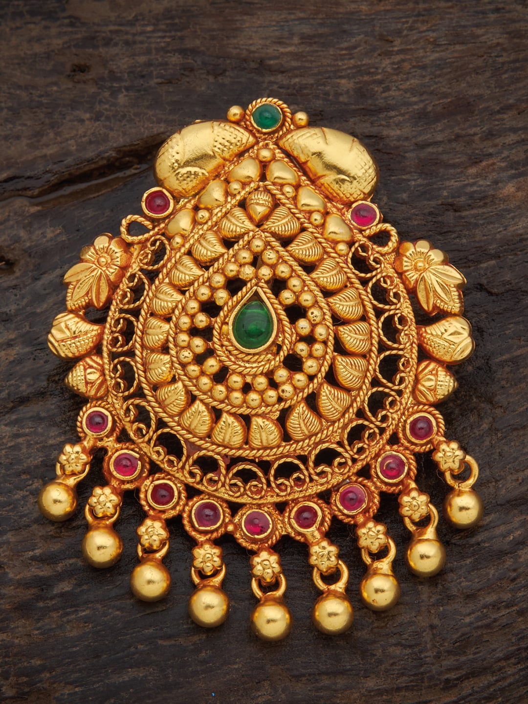 Kushal's Fashion Jewellery 92.5 Pure Silver Gold-Plated Spinal Stones-Studded Pendant
Kushal's Fashion Jewellery 92.5 Pure Silver Gold-Plated Spinal Stones-Studded Pendant