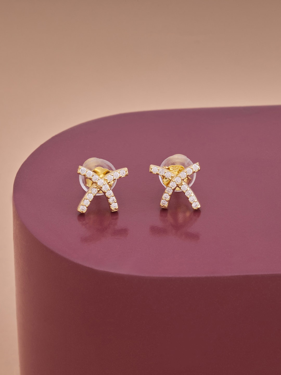 Kushal's Fashion Jewellery Gold Plated White 92.5 Pure Silver Contemporary Studs Earrings
Kushal's Fashion Jewellery Gold Plated White 92.5 Pure Silver Contemporary Studs Earrings