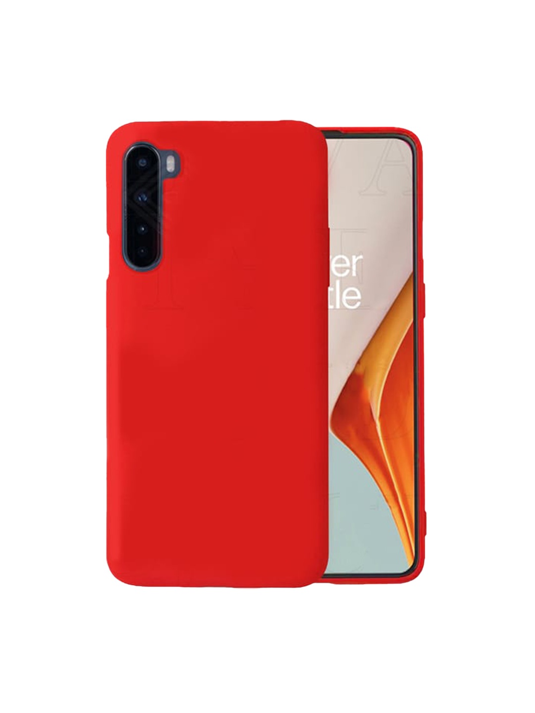 Karwan Red OnePlus Nord Liquid Silicone Phone Back Cover
